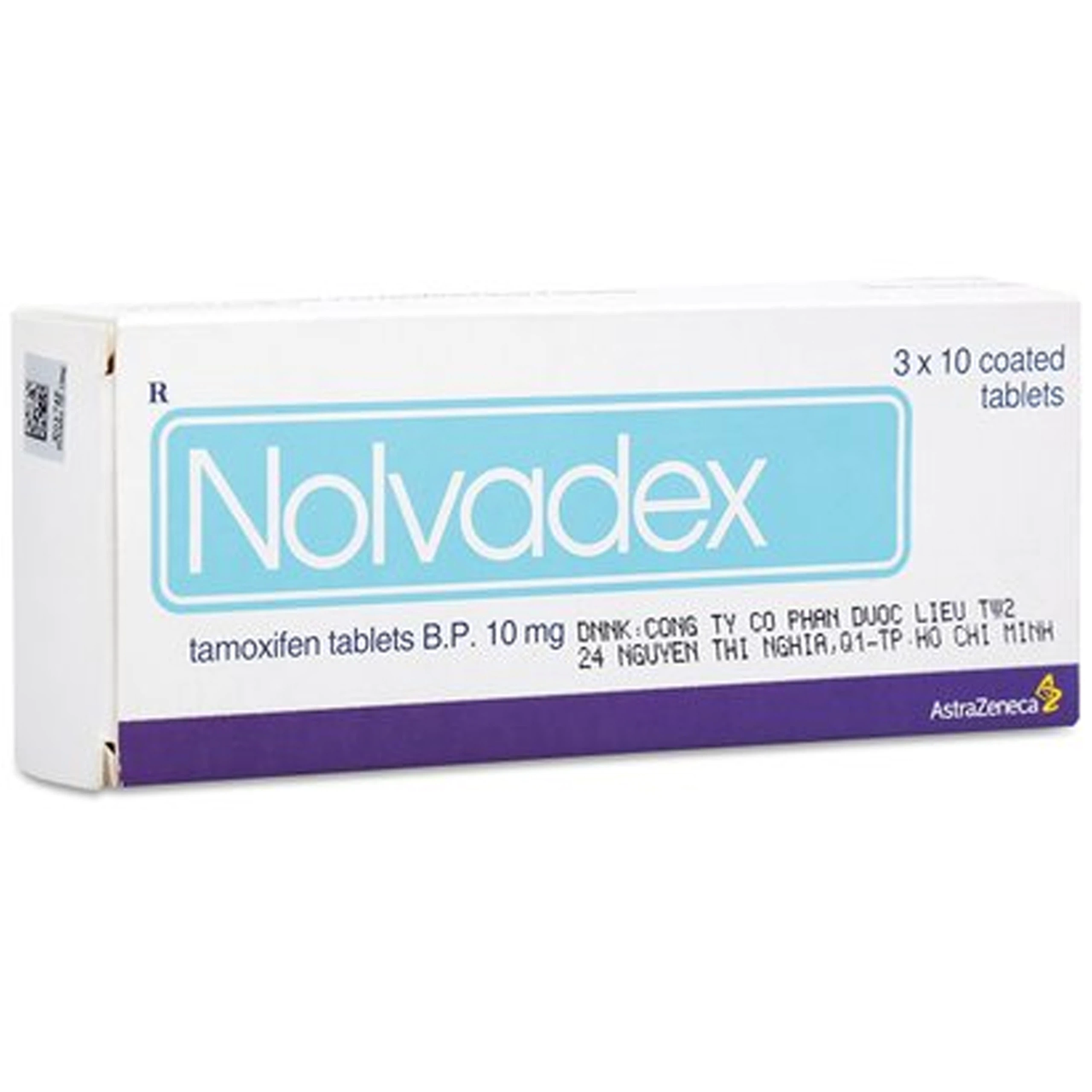 Viên nén Nolvadex 10mg AstraZeneca điều trị ung thư vú (3 vỉ x 10 viên)