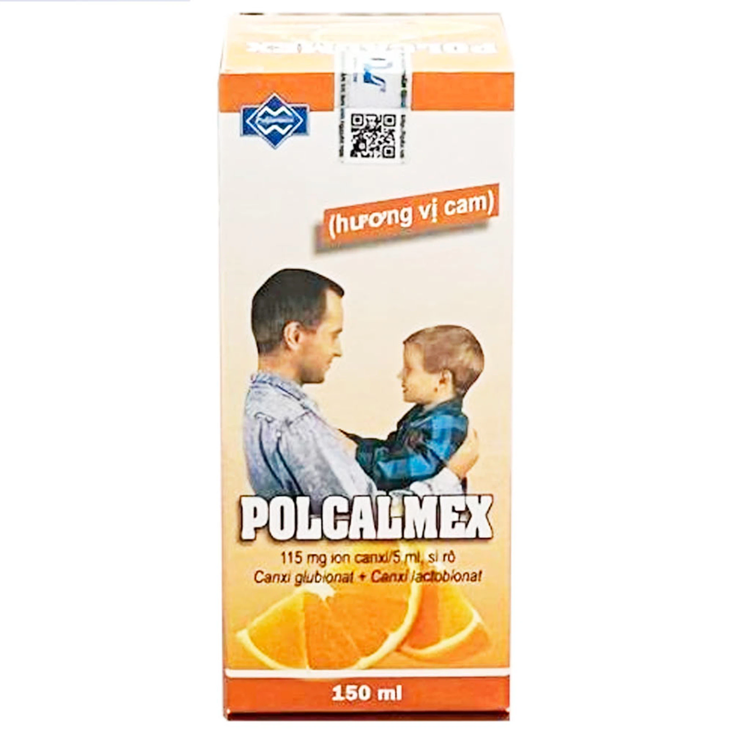Siro Polcalmex Polfarmex vị cam - phòng và điều trị thiếu canxi (150ml)