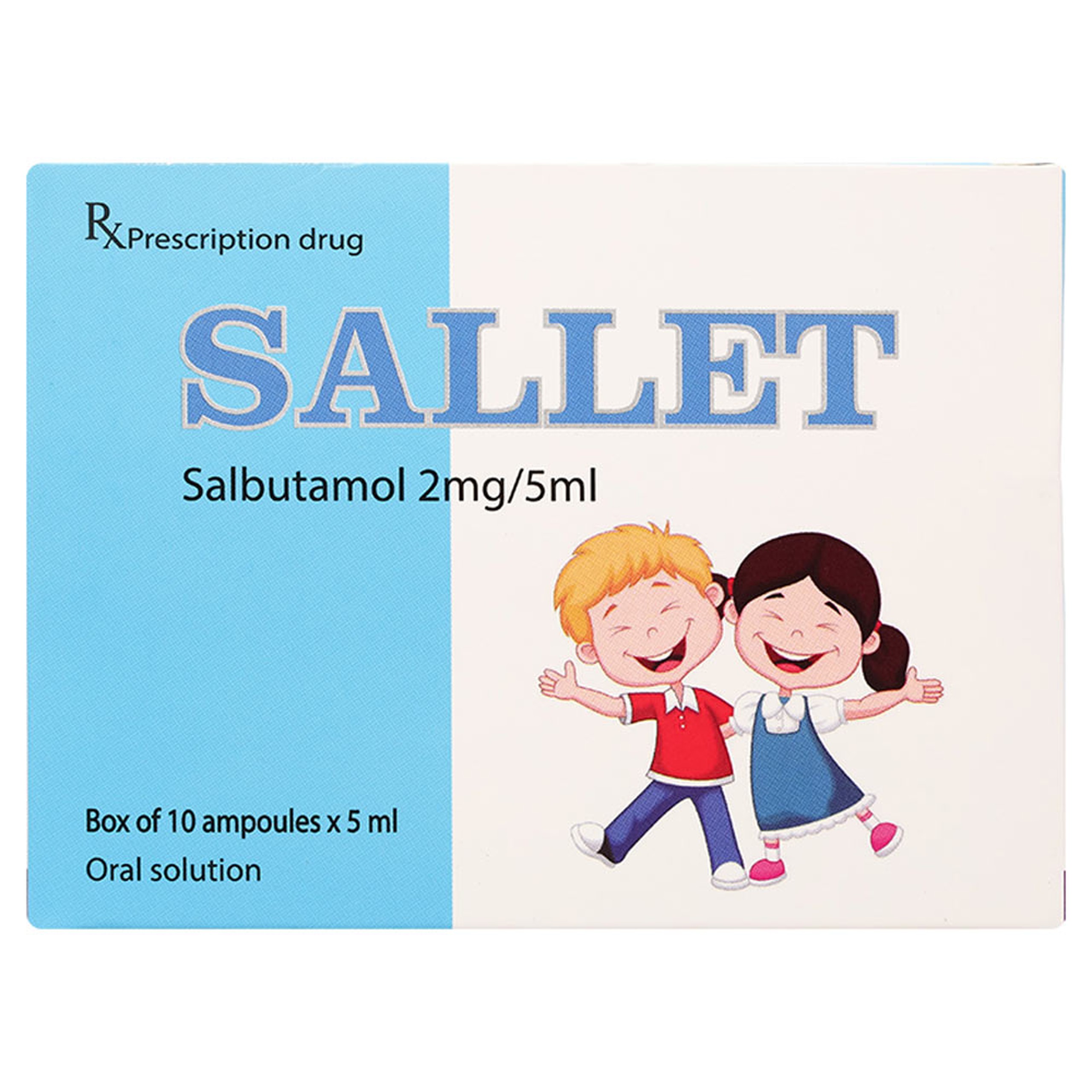 Dung dịch uống Sallet Hà Nam điều trị hen phế quản, viêm phế quản (10 ống x 5ml)