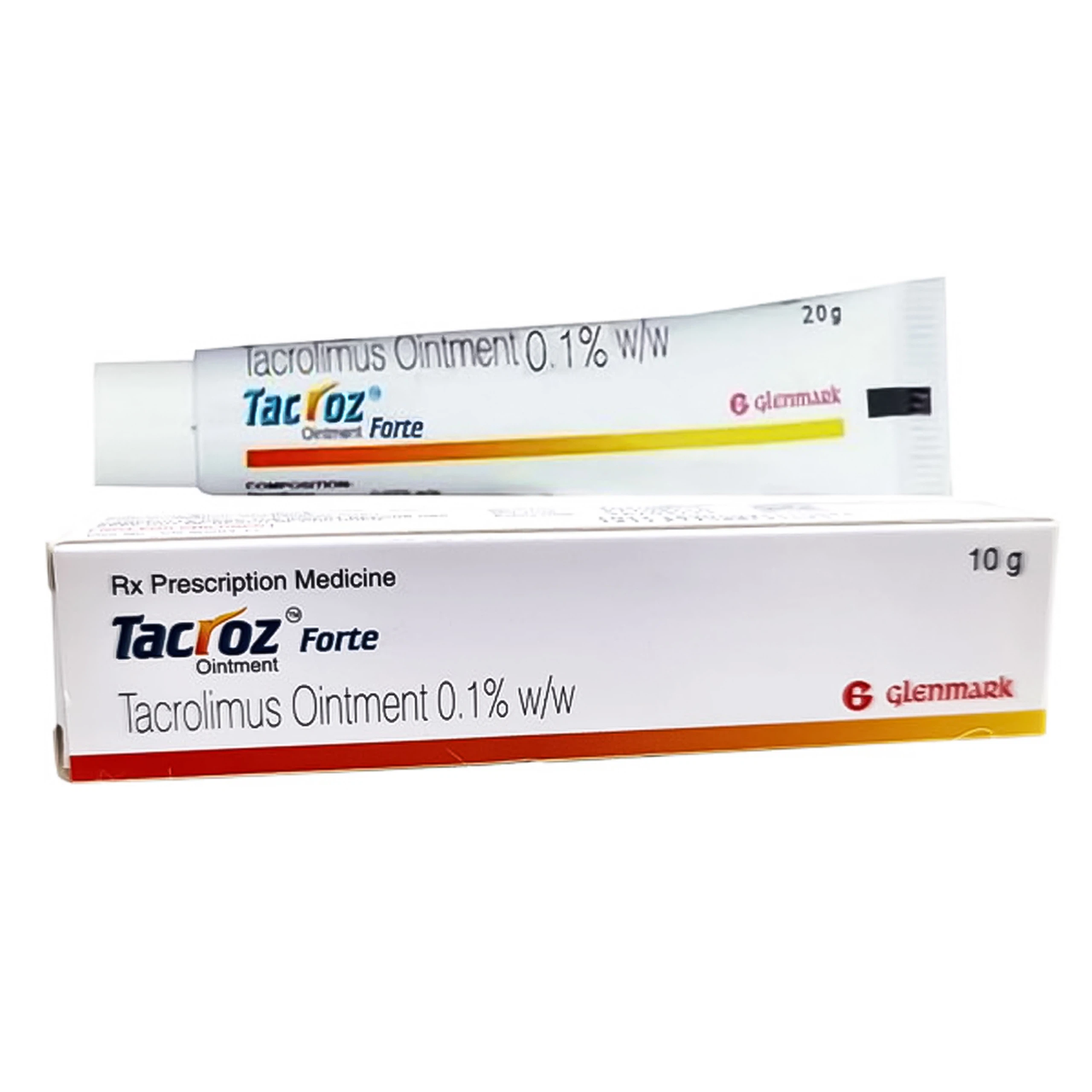 Thuốc mỡ Tacroz Forte 0.1% Glenmark điều trị viêm da dị ứng (10g)