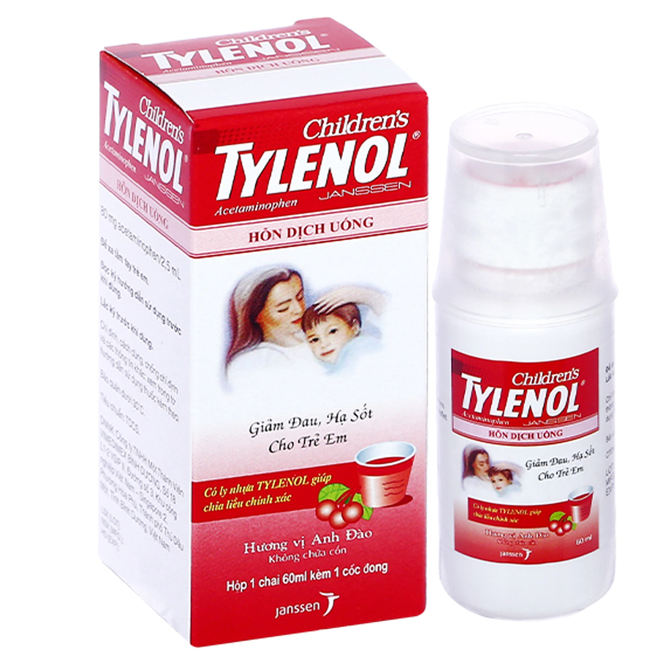 Siro Tylenol Janssen giảm đau, hạ sốt cho trẻ em (60ml)