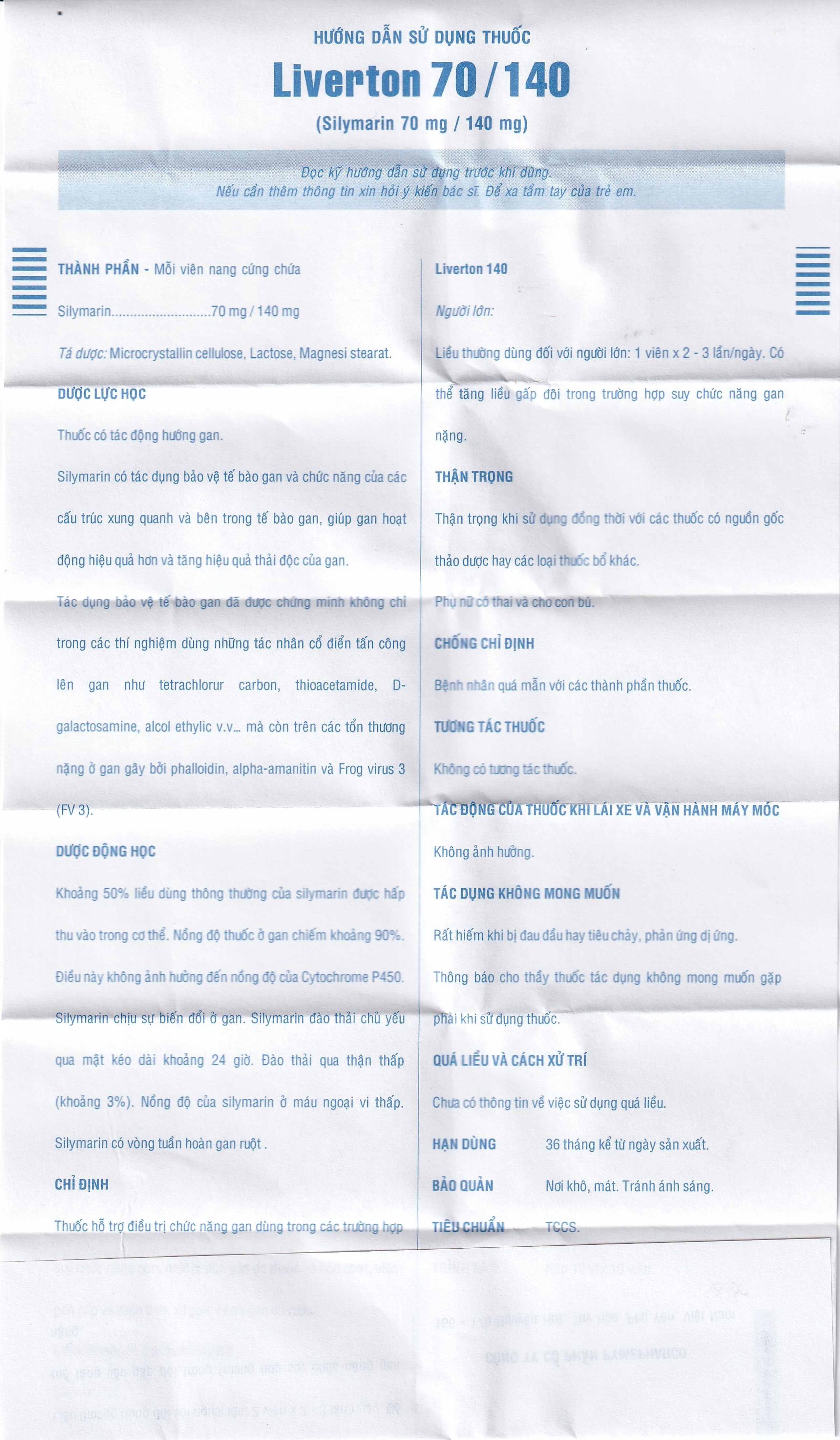 Viên nang cứng Liverton 70 Pymepharco điều trị bệnh gan, giải độc gan, rối loạn về gan (10 vỉ x 10 viên) 