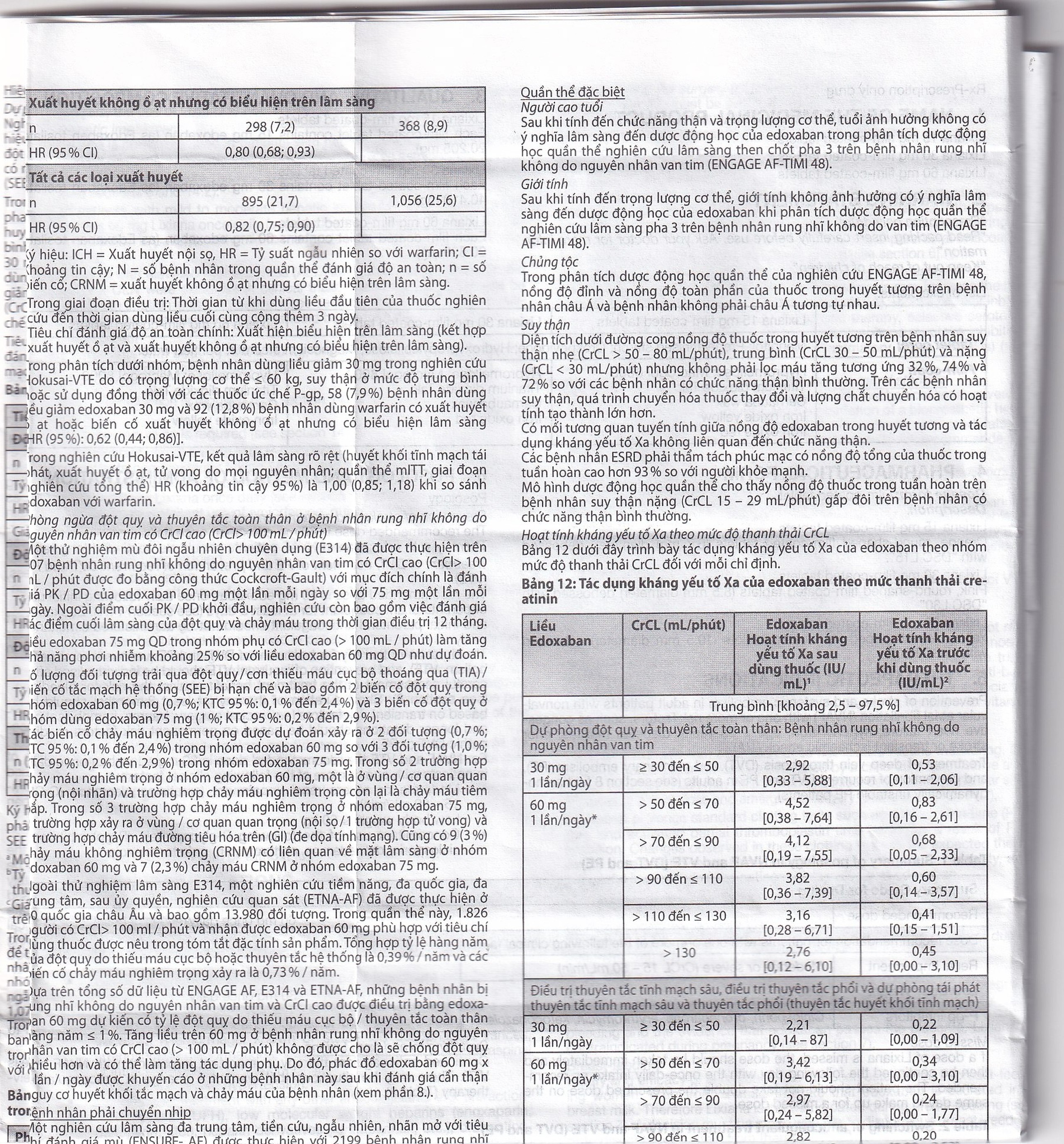 Thuốc Lixiana 60mg Daiichi-Sankyo phòng ngừa đột quỵ và cục máu đông (2 vỉ x 14 viên)