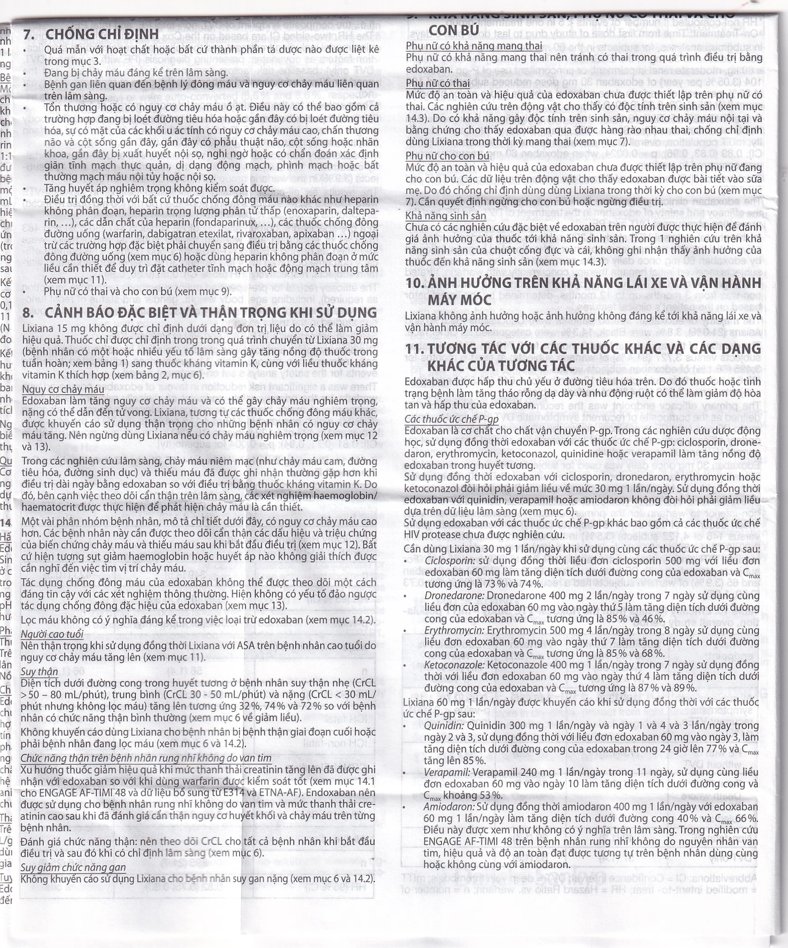 Thuốc Lixiana 60mg Daiichi-Sankyo phòng ngừa đột quỵ và cục máu đông (2 vỉ x 14 viên)