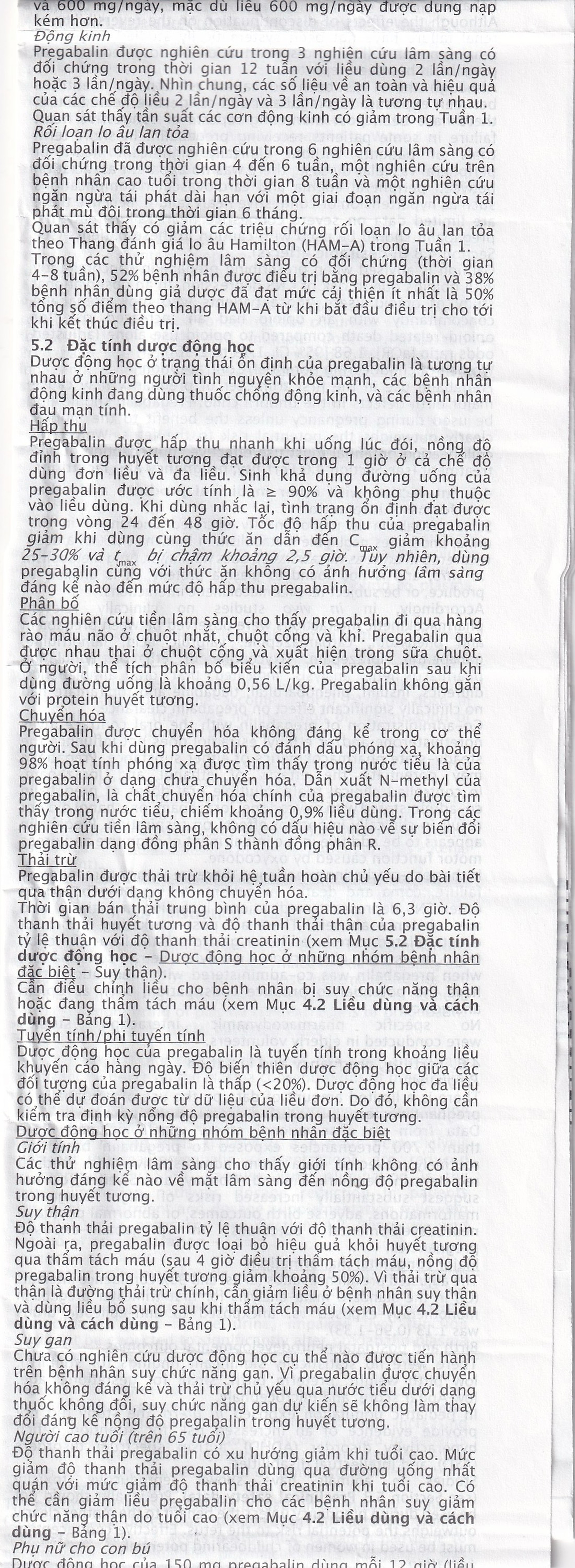 Viên nang cứng Lyrica 75mg Viatris điều trị đau thần kinh, động kinh cục bộ (4 vỉ x 14 viên) 