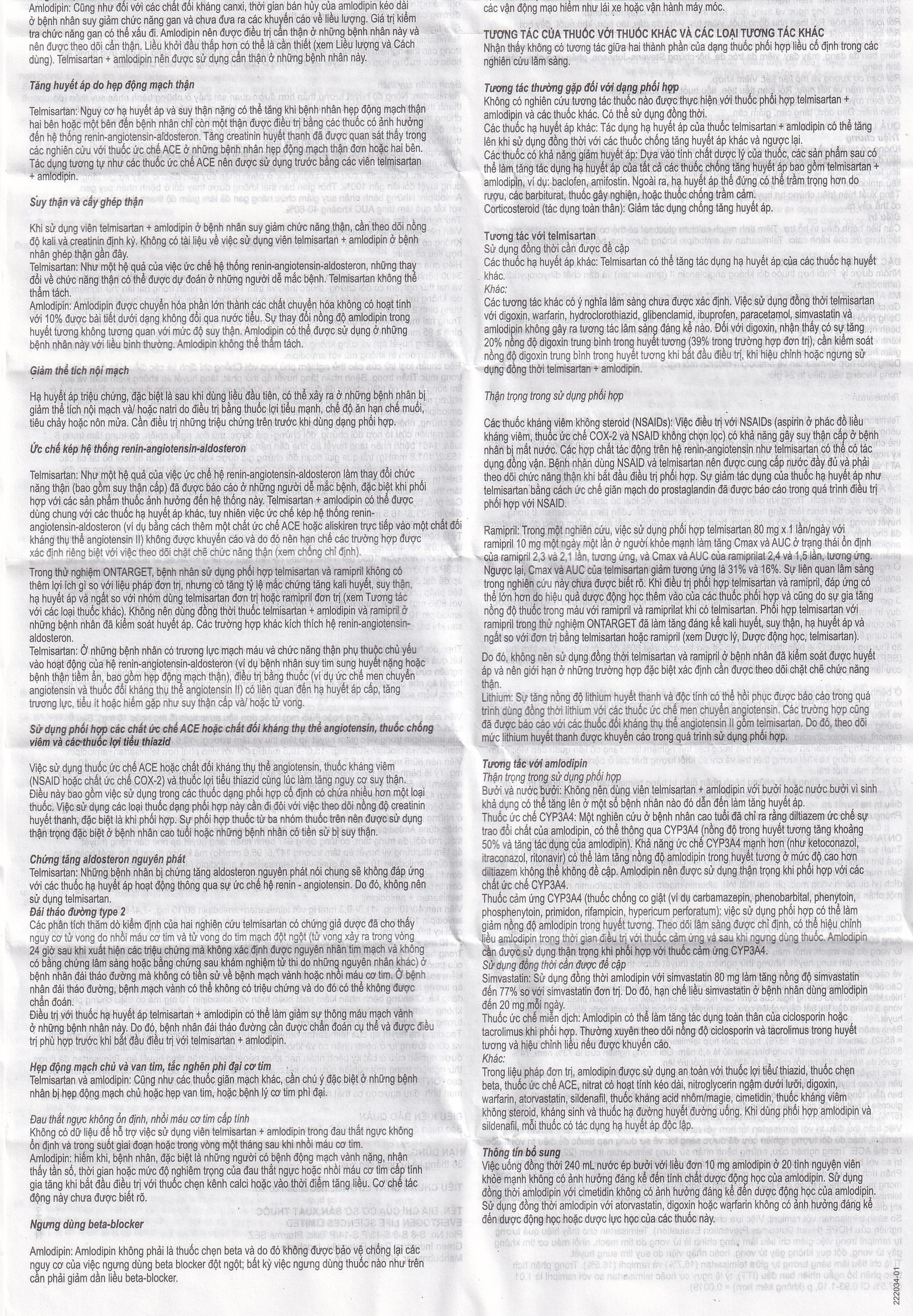 Thuốc M-Telvogen 80/5mg Evertogen điều trị tăng huyết áp đơn độc hoặc kết hợp với thuốc khác (2 vỉ x 14 viên)