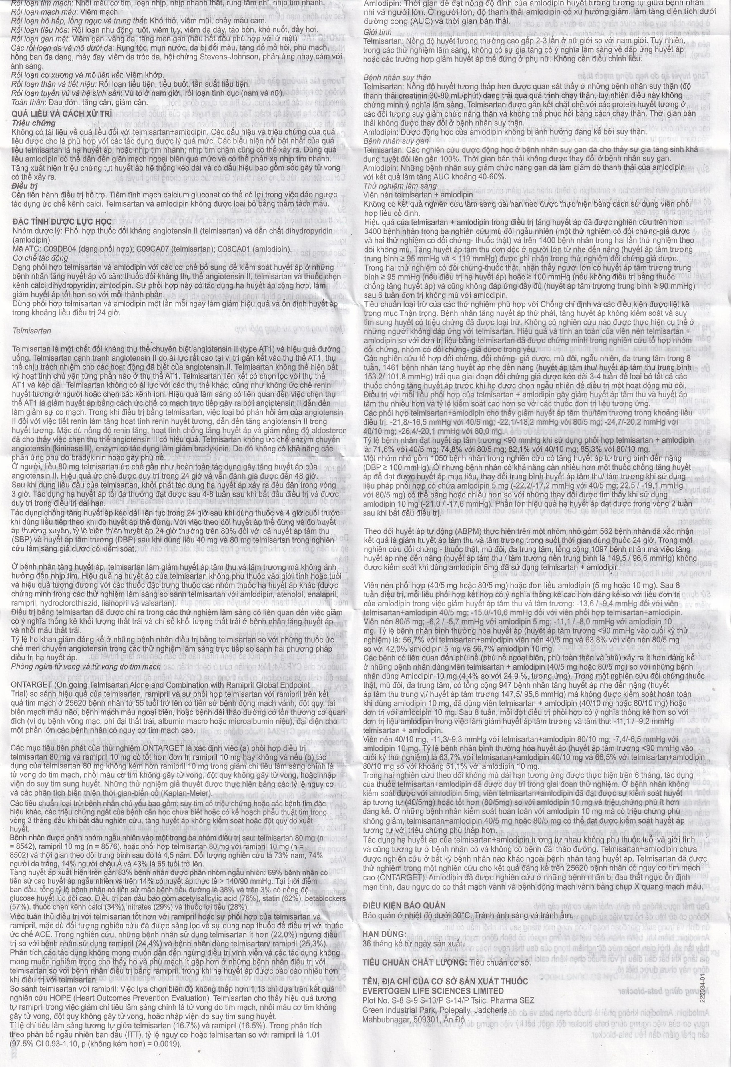 Thuốc M-Telvogen 80/5mg Evertogen điều trị tăng huyết áp đơn độc hoặc kết hợp với thuốc khác (2 vỉ x 14 viên)