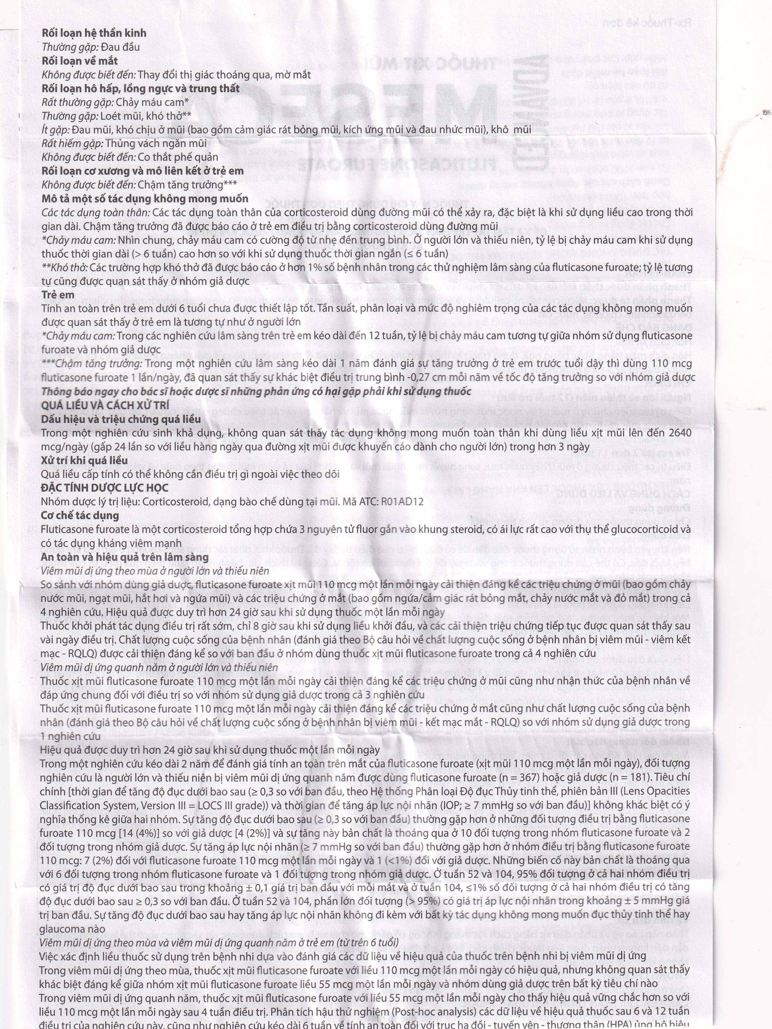 Thuốc xịt mũi Meseca Advanced Merap điều trị các triệu chứng chảy nước mũi, sung huyết mũi, ngứa mũi (60 liều)