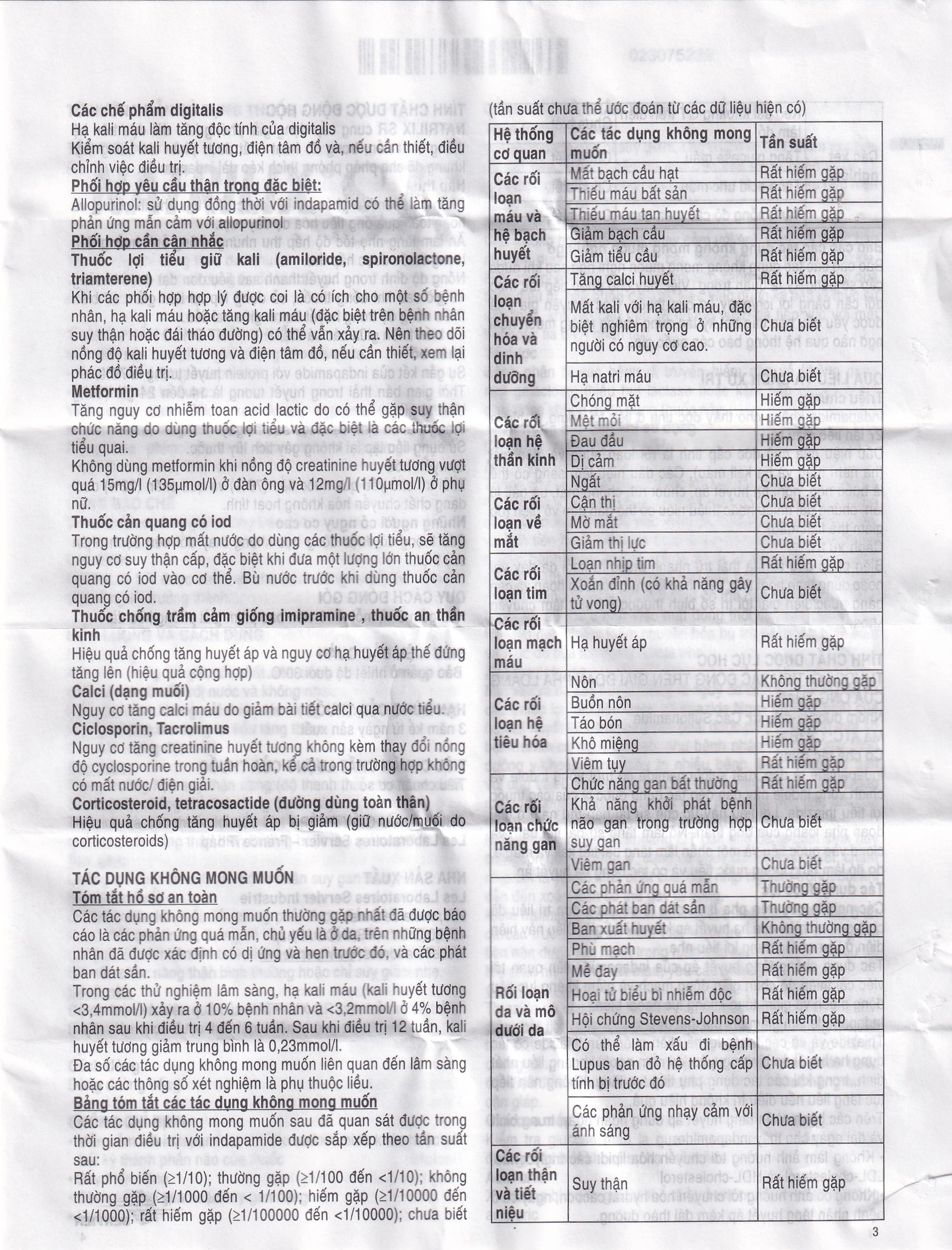 Viên nén Natrilix SR Servier điều trị tăng huyết áp nguyên phát (3 vỉ x 10 viên)