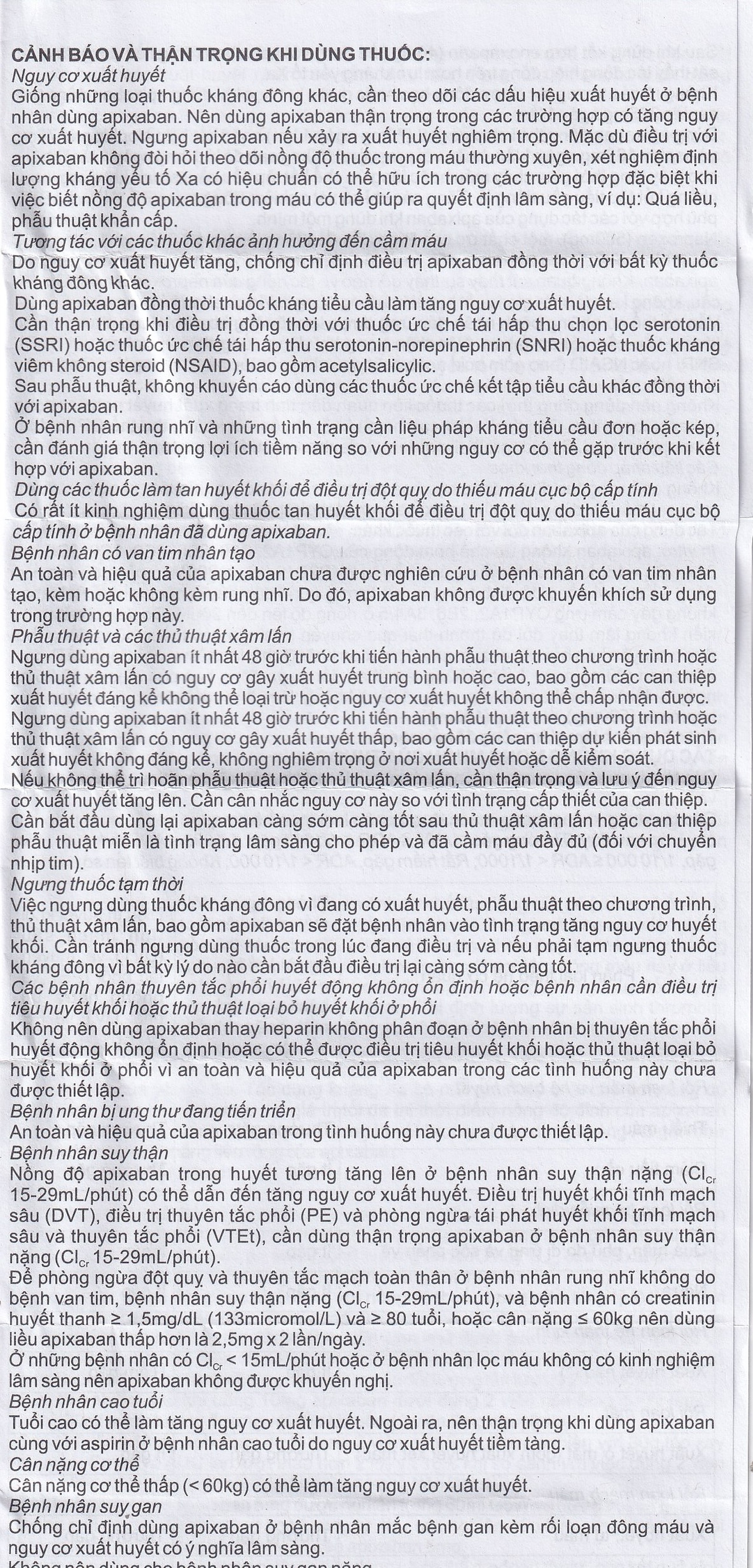 Thuốc NDP-Apixan 5mg Nadyphar hỗ trợ phòng ngừa đột quỵ, tăng huyết áp (2 vỉ x 10 viên)