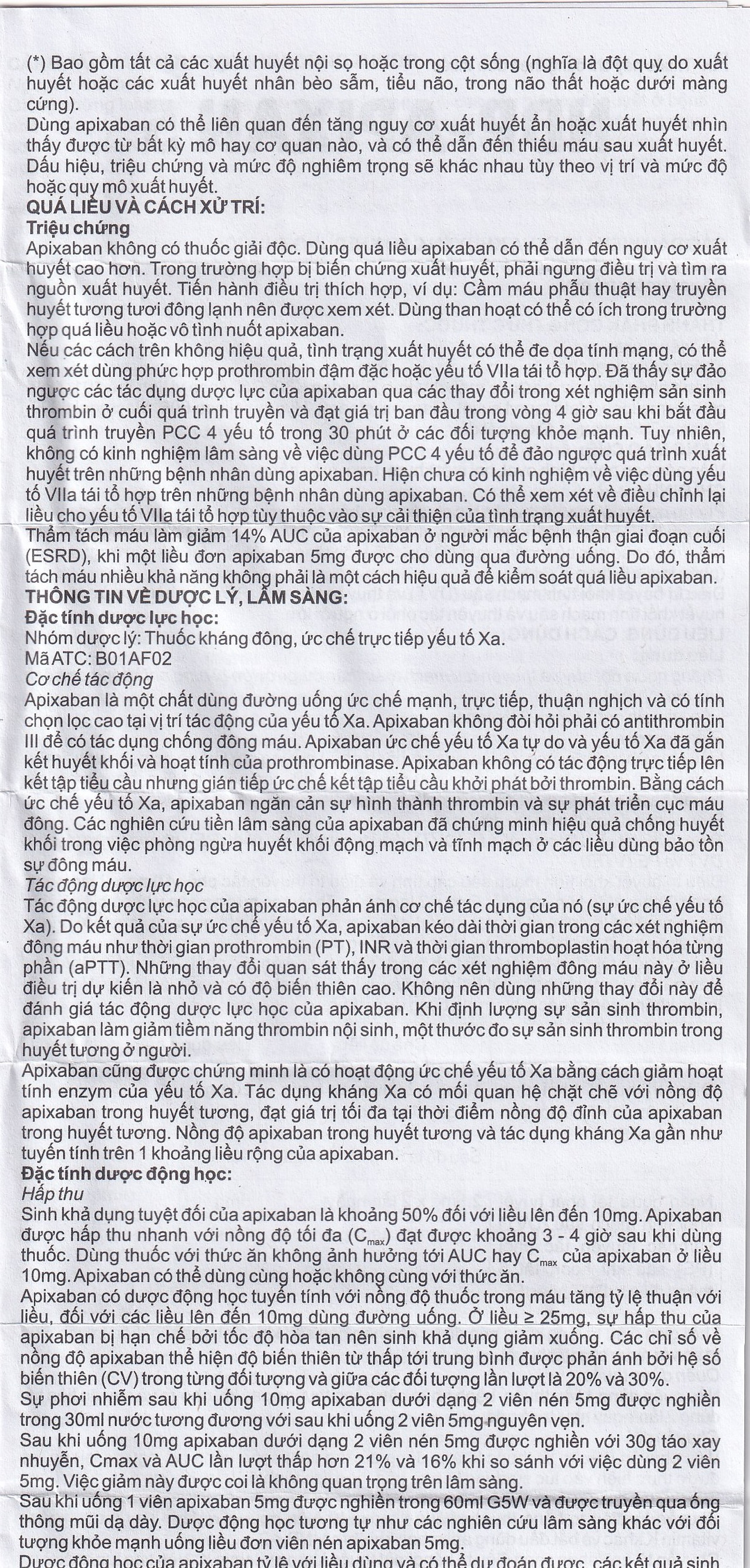 Thuốc NDP-Apixan 5mg Nadyphar hỗ trợ phòng ngừa đột quỵ, tăng huyết áp (2 vỉ x 10 viên)