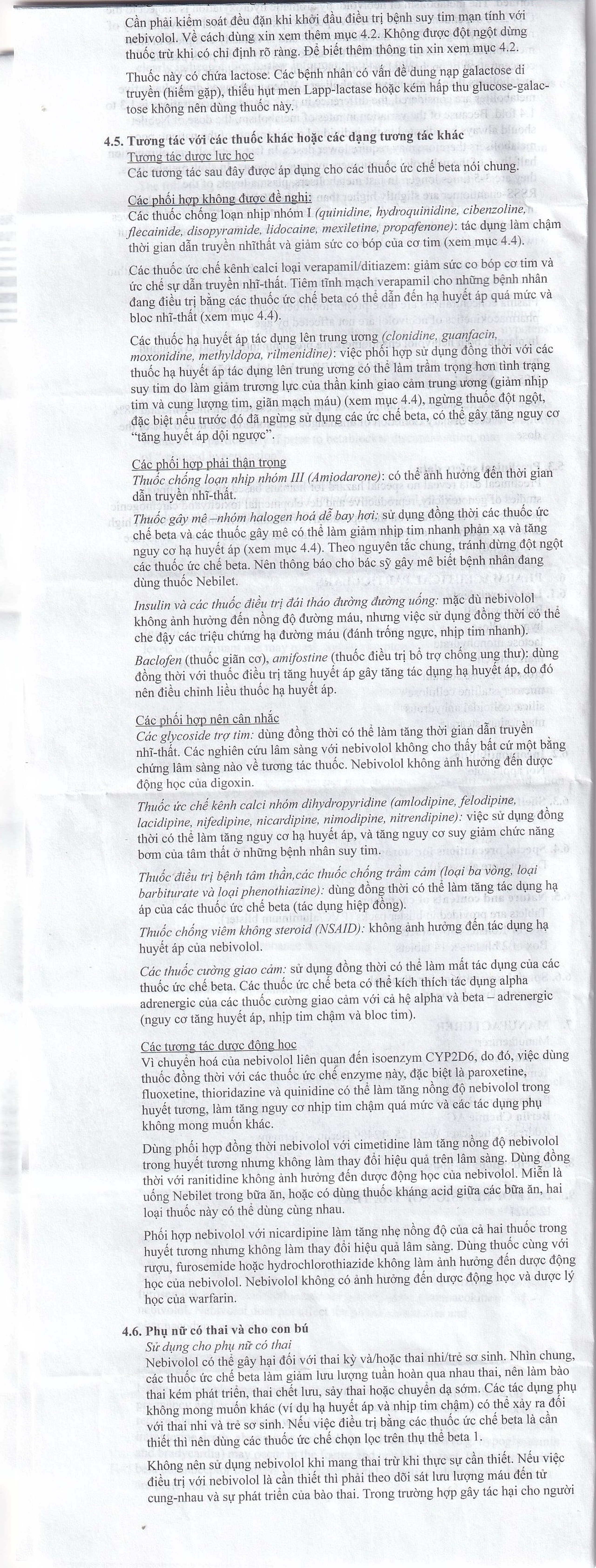 Thuốc Nebilet Nebivolol 5mg Menarini điều trị tăng huyết áp và suy tim mạn tính (2 vỉ x 14 viên)