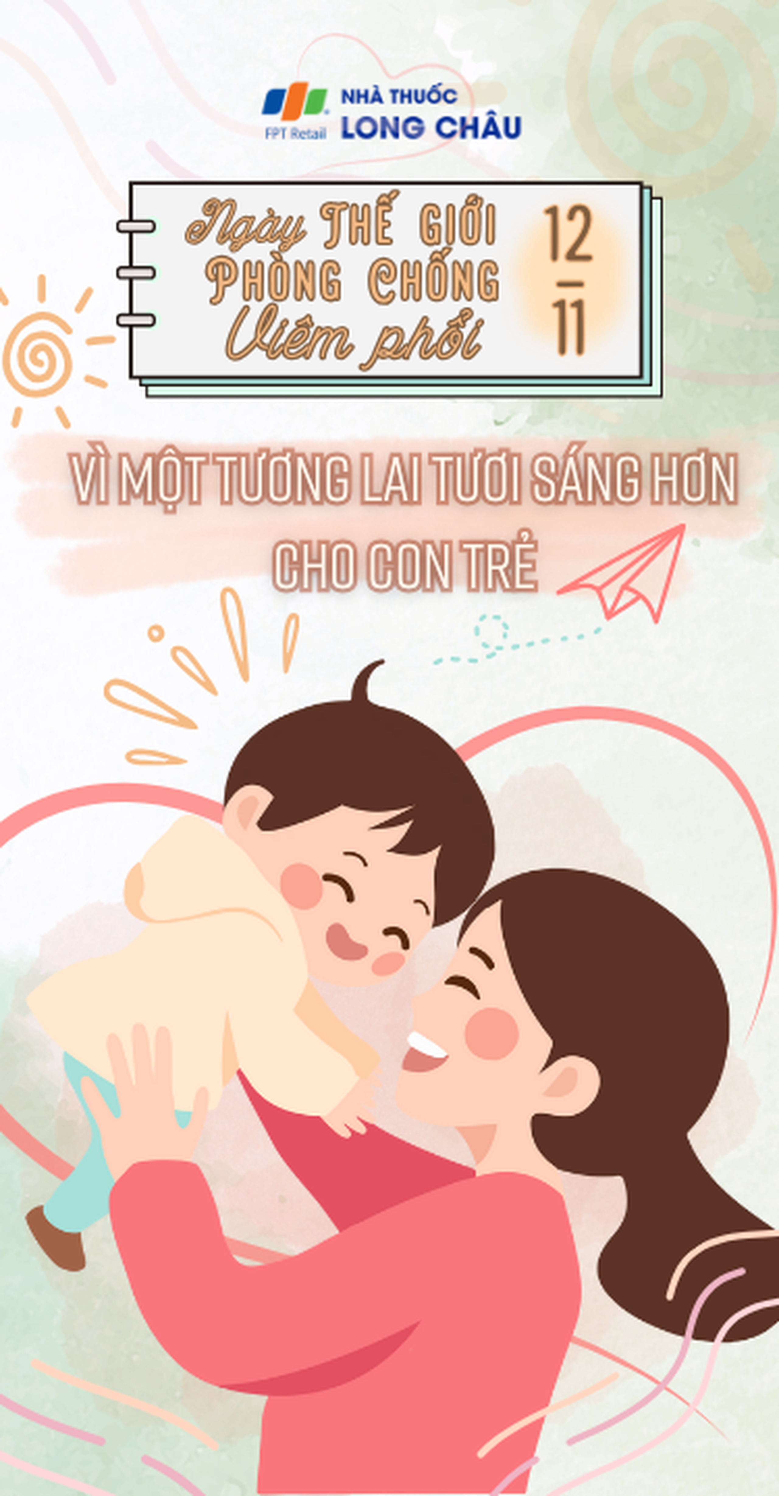 Ngày Thế giới Phòng chống Viêm phổi 12/11 - Vì một tương lai tươi sáng hơn cho con trẻ Mobile
