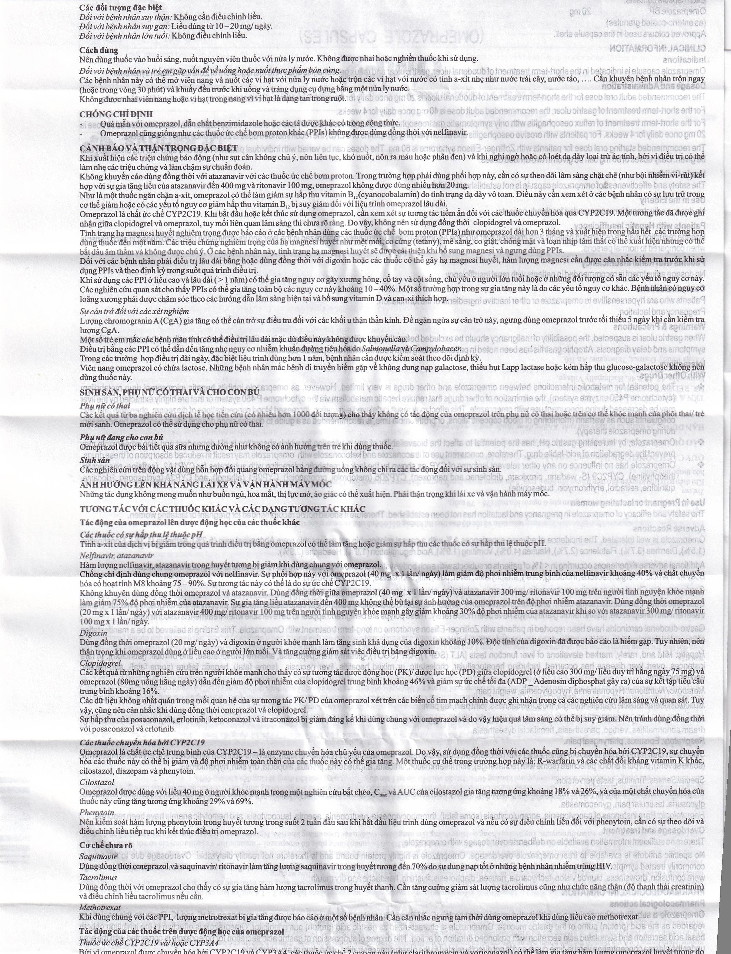 Viên nang cứng Omez 20mg Dr.Reddy's điều trị và dự phòng tái phát loét tá tràng (2 vỉ x 10 viên)