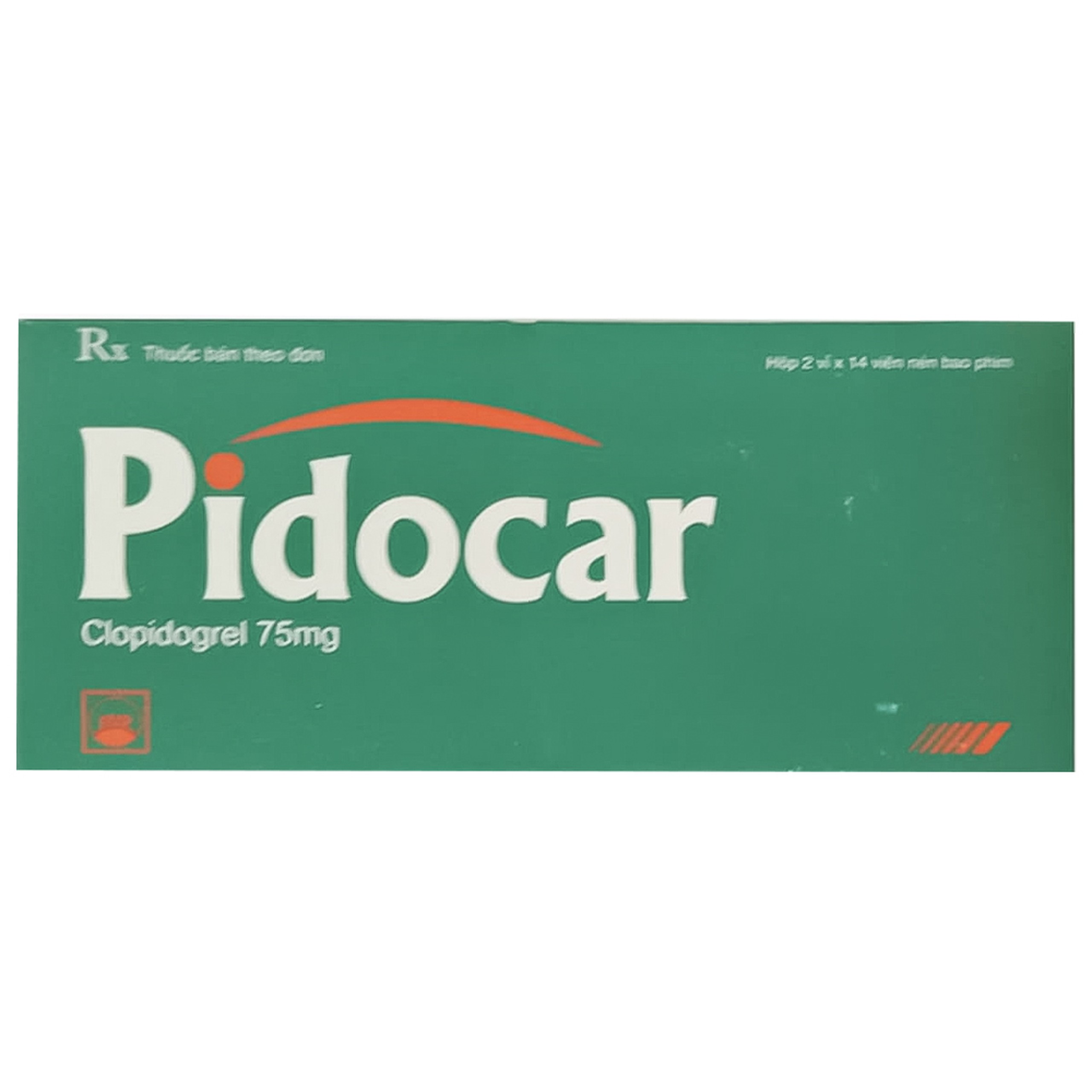 Viên nén Pidocar 75mg Pymepharco dự phòng biến cố do huyết khối động mạch (2 vỉ x 14 viên)