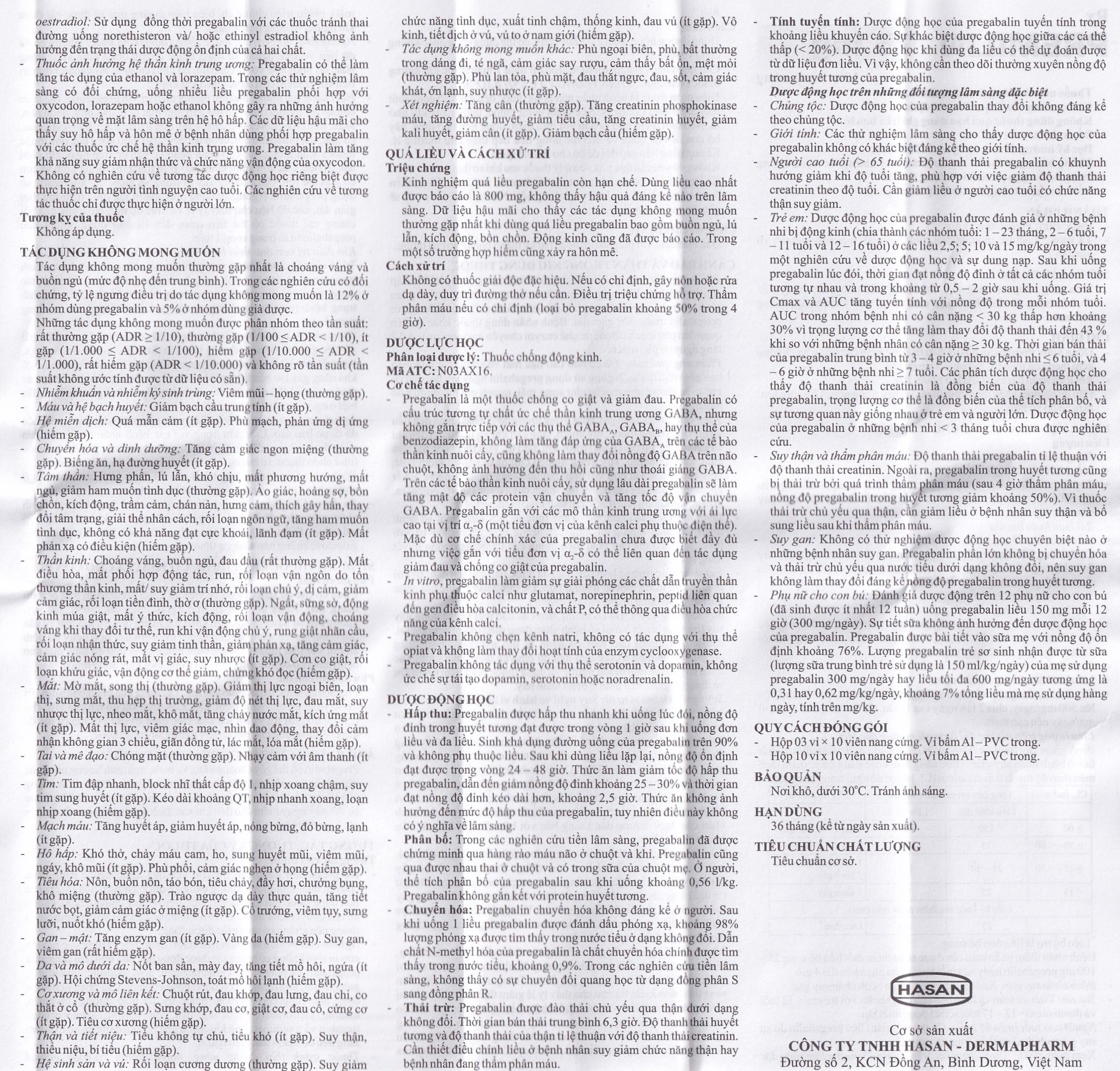 Thuốc Premilin 75mg Hasan điều trị động kinh cục bộ (3 vỉ x 10 viên)