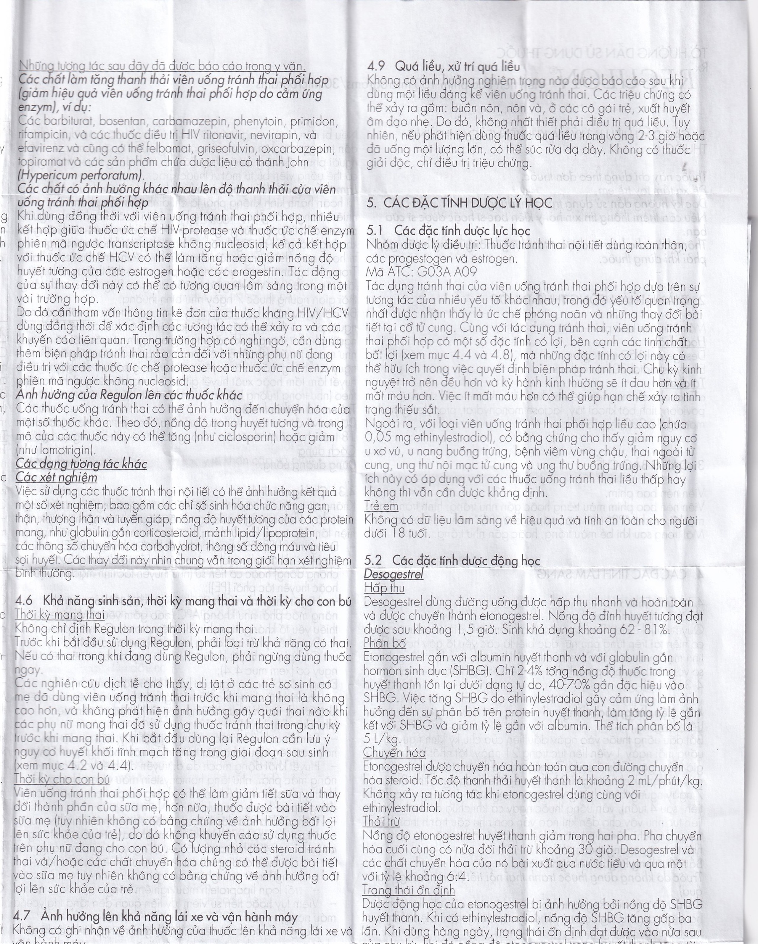Thuốc Regulon Gedeon tránh thai hằng ngày (1 vỉ x 21 viên)