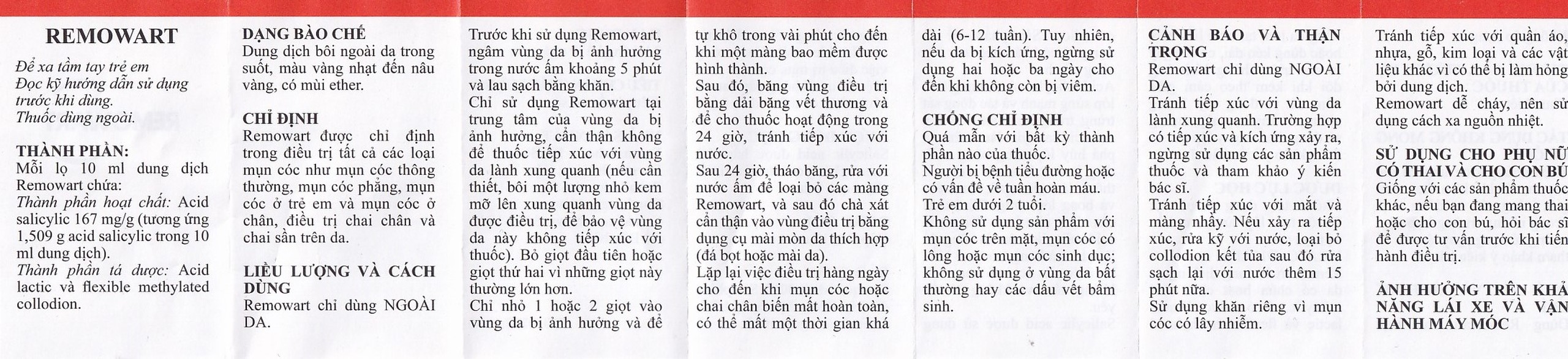 Dung dịch bôi ngoài da Remowart Farmalabor điều trị mụn cóc, chai chân và chai sần trên da (10ml)