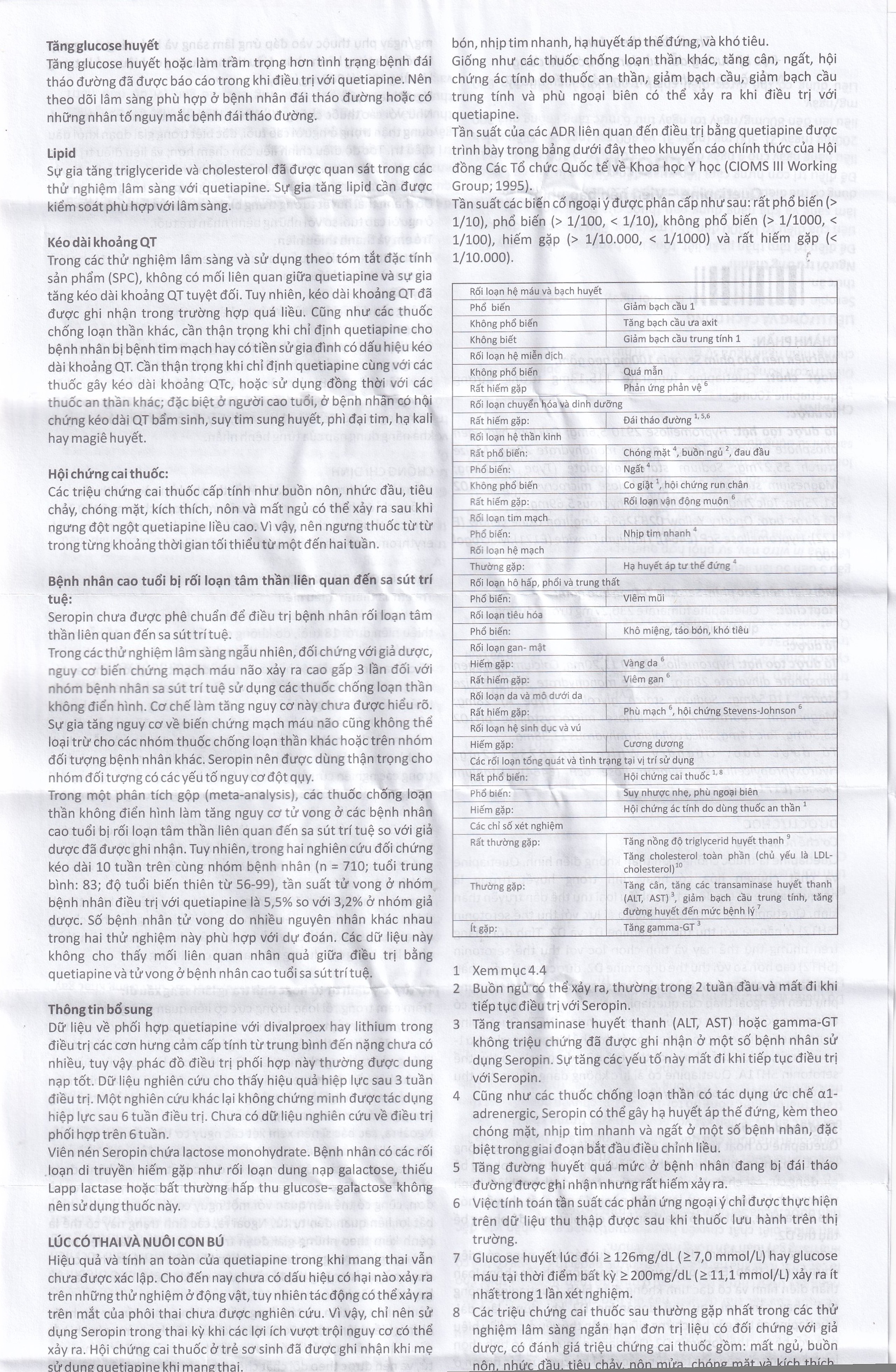 Thuốc Seropin 200mg Genepharm điều trị tâm thần phân liệt, hưng cảm lưỡng cực, trầm cảm lưỡng cực (6 vỉ x 10 viên)