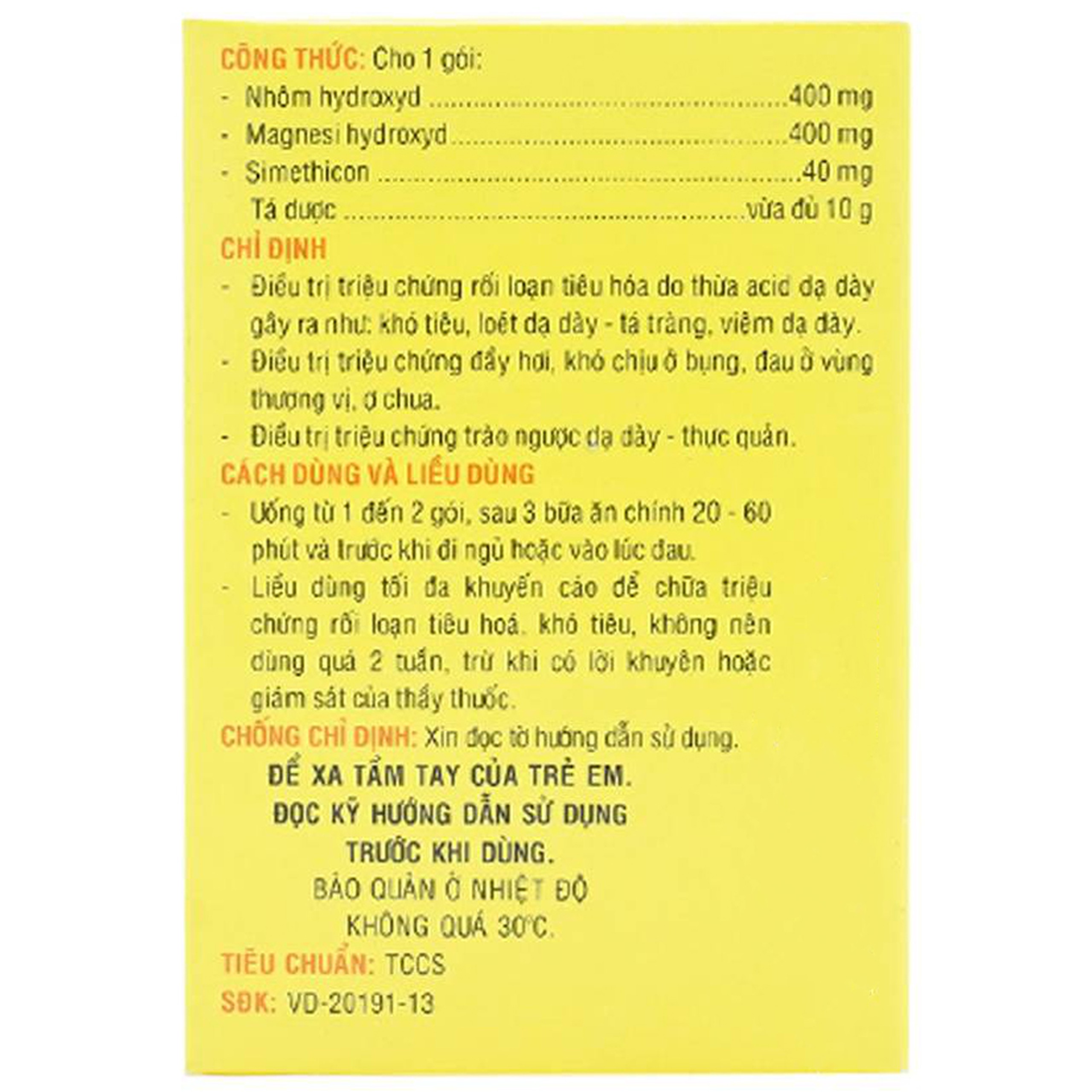 Thuốc Simelox Pharmedic điều trị rối loạn tiêu hóa (10 gói x 10g)