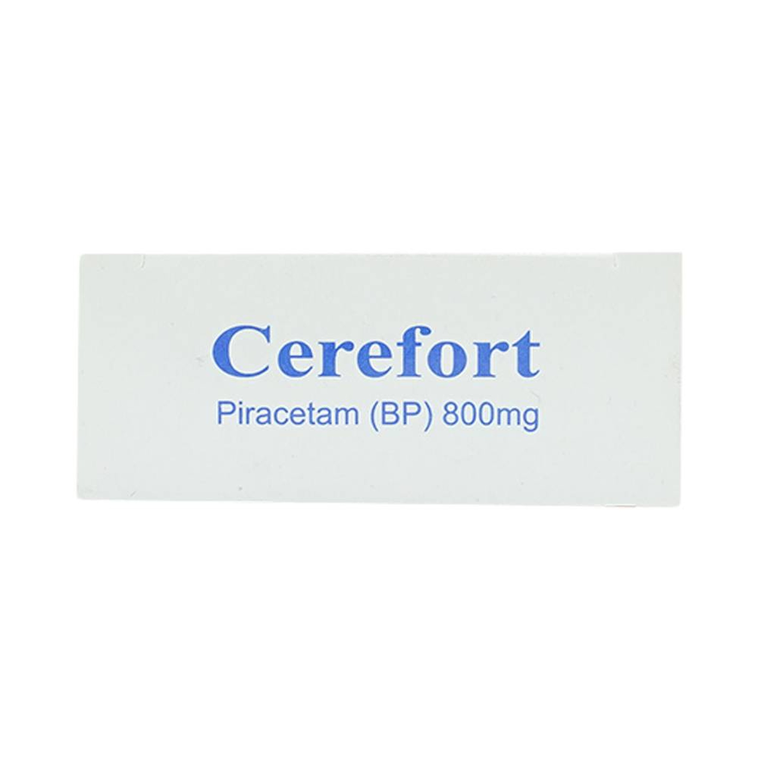 Thuốc Cerefort 800mg Unipharma điều trị chứng chóng mặt, suy giảm trí nhớ (3 vỉ x 10 viên)