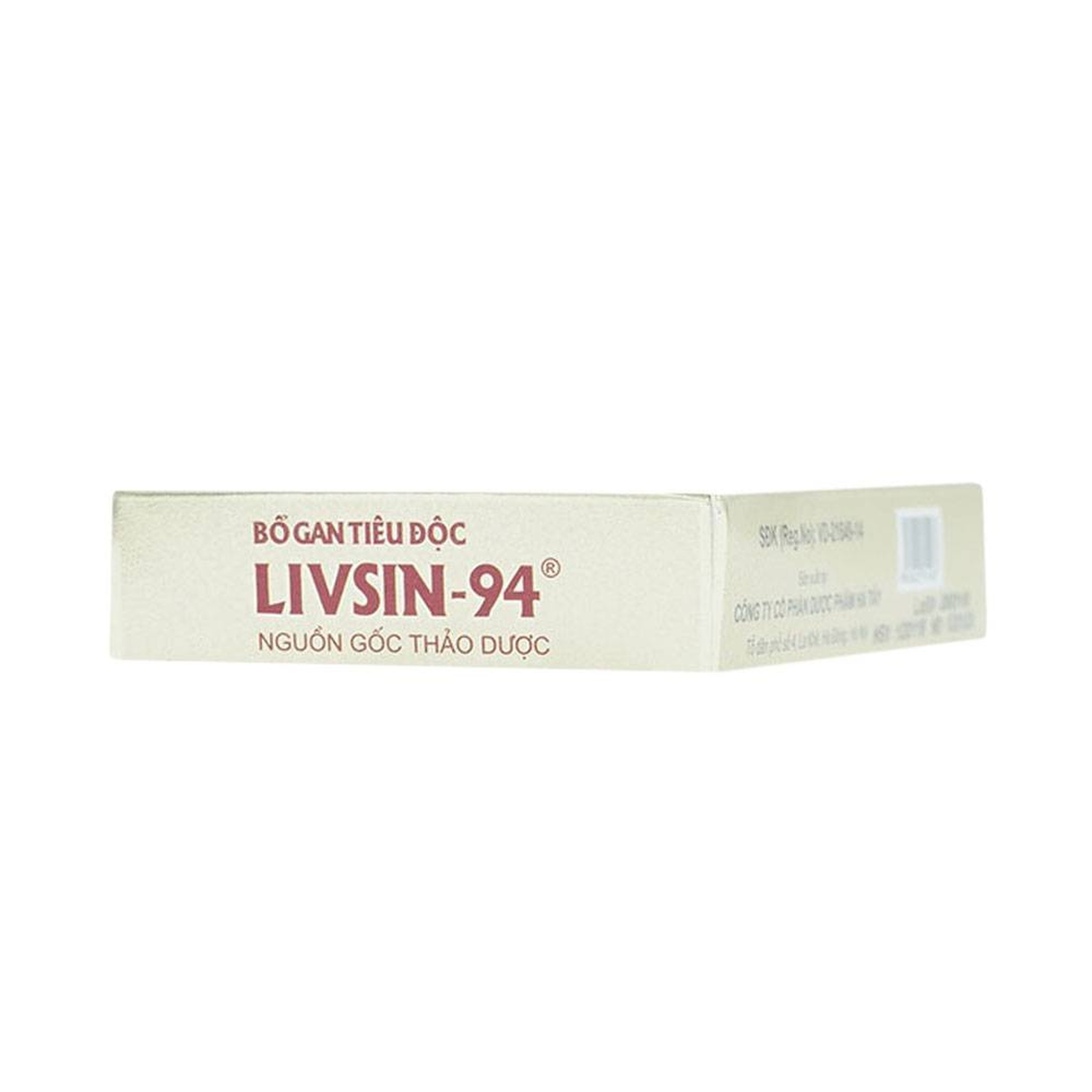 Viên nén Livsin-94 Hà Tây điều trị viêm gan cấp và mãn tính, suy gan (2 vỉ x 20 viên)