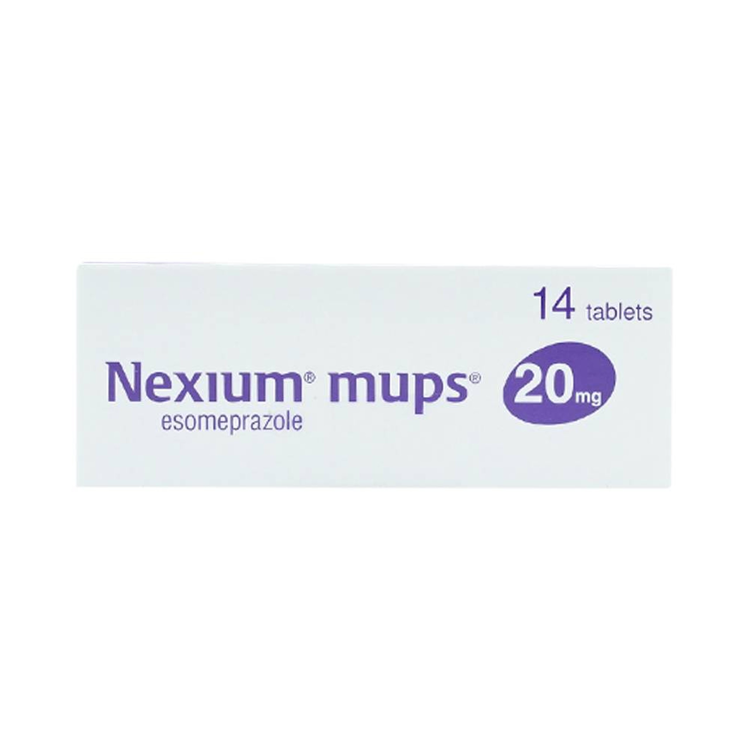 Viên nén Nexium Mups 20mg AstraZeneca điều trị trào ngược dạ dày - thực quản, loét dạ dày (2 vỉ x 7 viên)