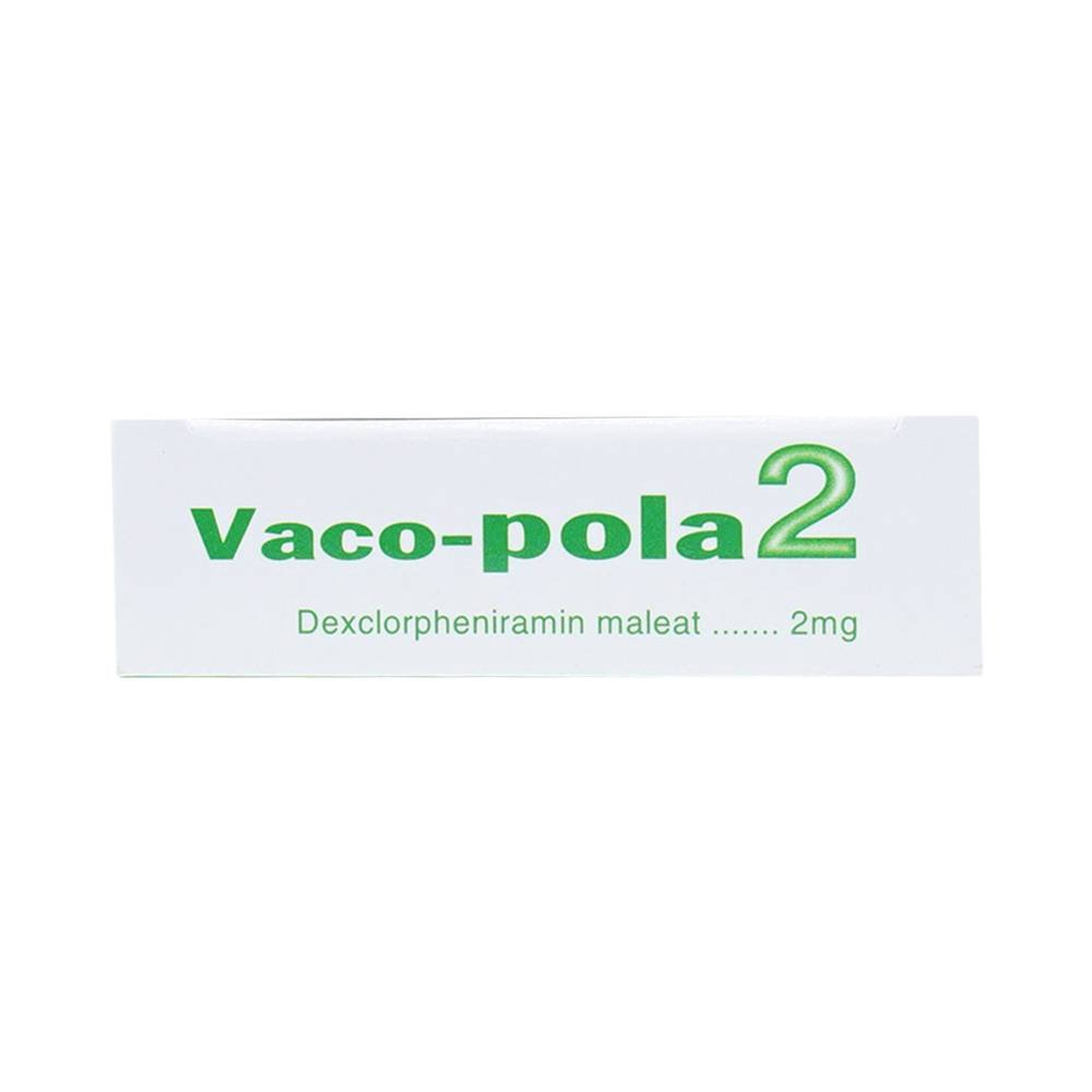 Thuốc Vaco-pola2 Vacopharm điều trị sổ mũi dị ứng, viêm mũi (2 vỉ x 15 viên)