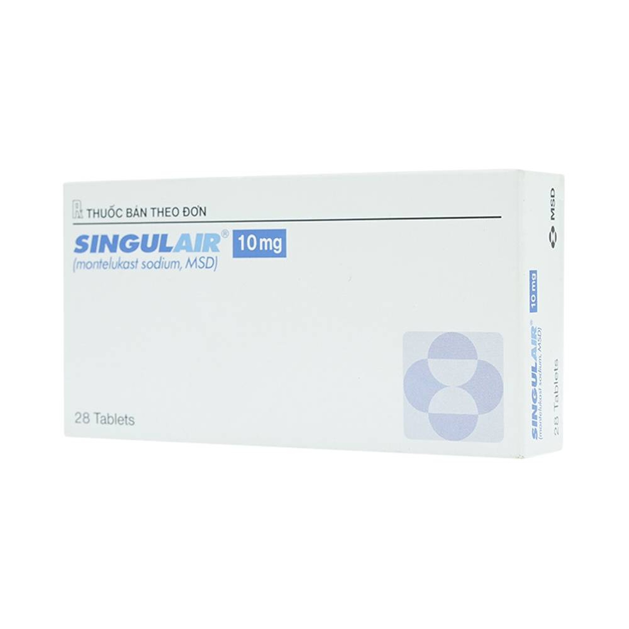 Thuốc Singulair 10mg MSD điều trị hen phế quản mạn tính (2 vỉ x 14 viên)
