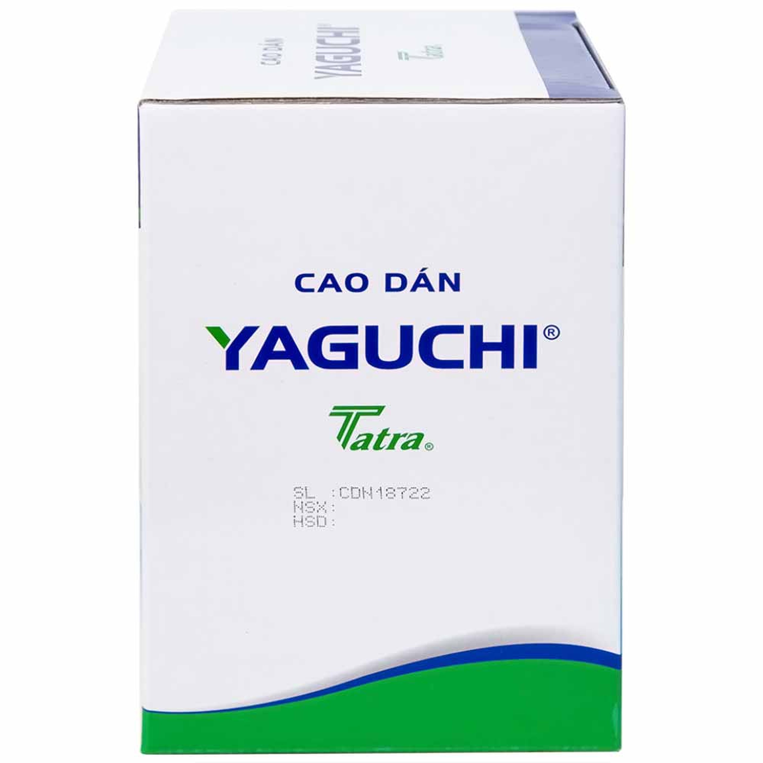Cao dán Yaguchi Tatra giảm đau, kháng viêm trong các cơn đau vai, đau lưng (5 miếng)