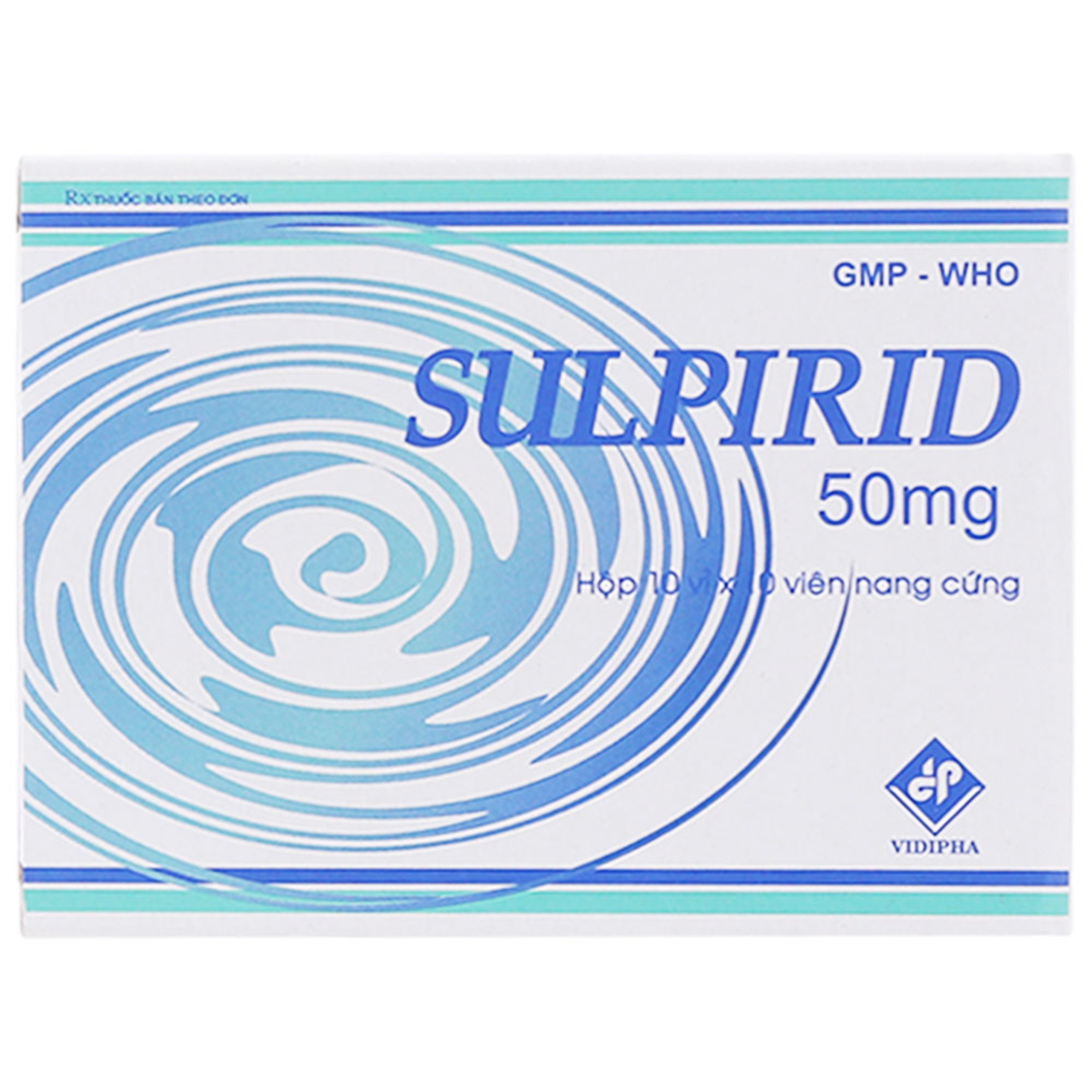 Thuốc Sulpiride Vidipha điều trị chứng rối loạn tâm thần phân liệt (10 vỉ x 10 viên)