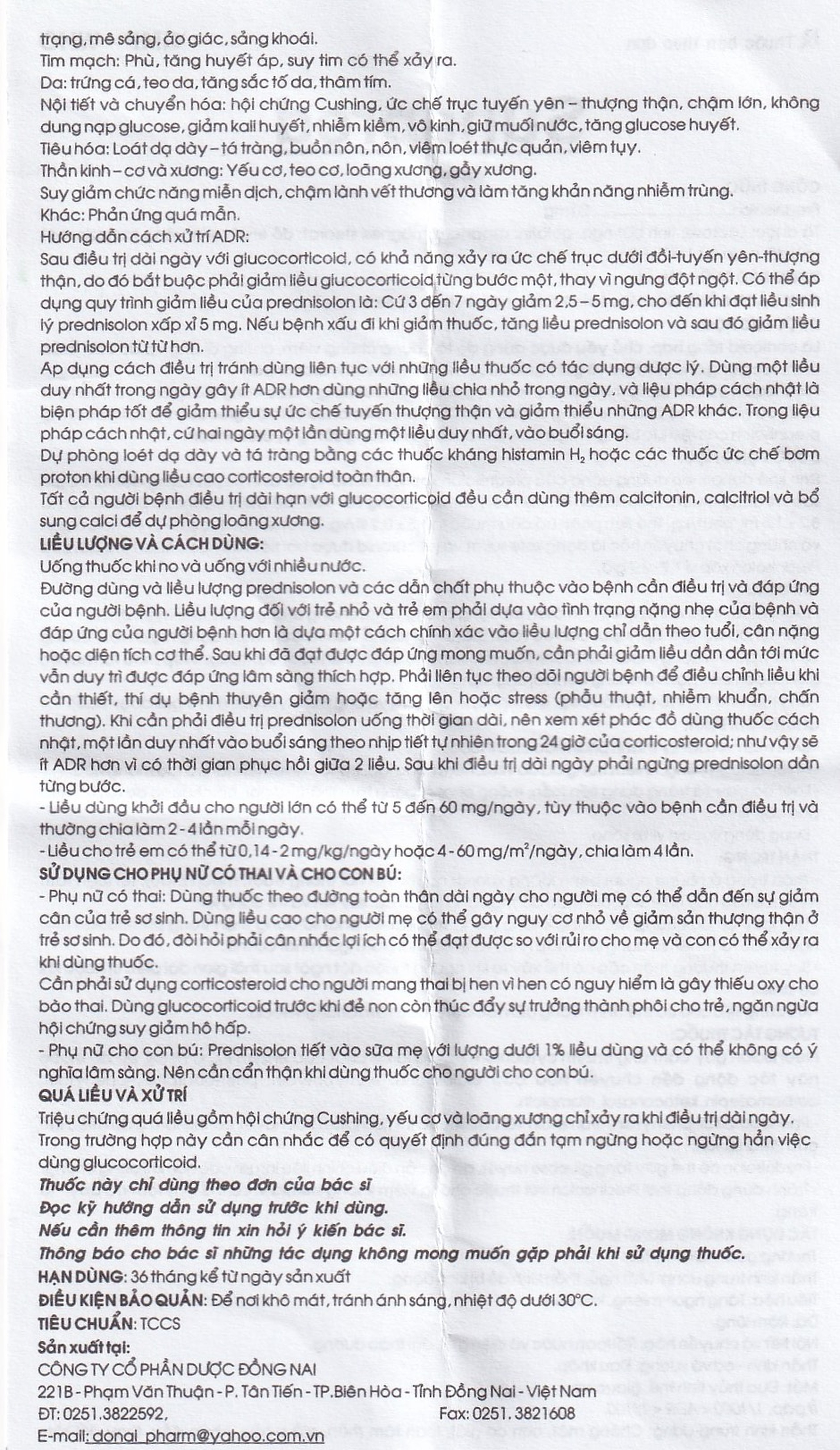 Thuốc Sunapred 20mg Donaipharm chống viêm, chống dị ứng (30 viên) 