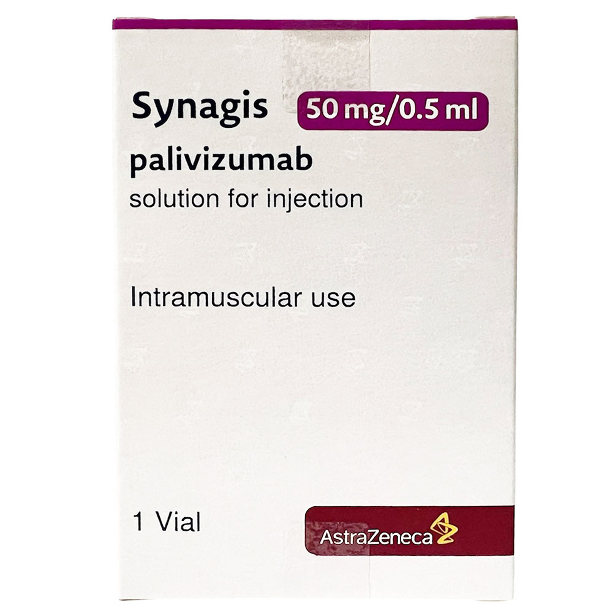 Dung dịch tiêm Synagis 50mg/0.5ml Astrazeneca điều trị để phòng ngừa bệnh đường hô hấp