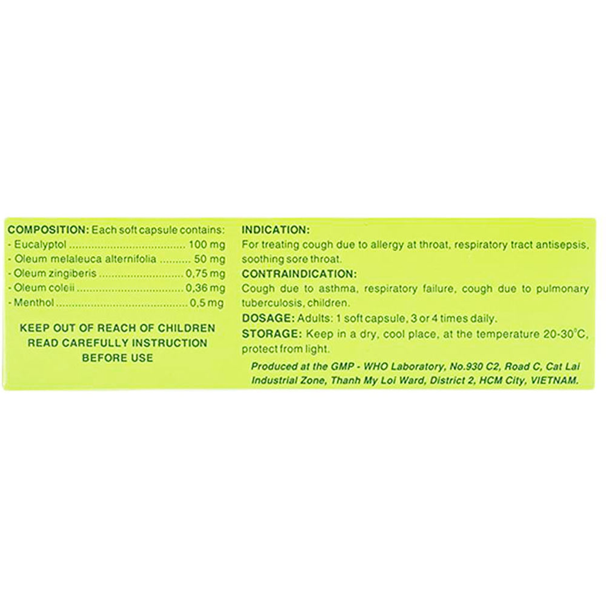 Thuốc Tragutan F Dược 3-2 điều trị các chứng ho, sát trùng đường hô hấp (3 vỉ x 10 viên)