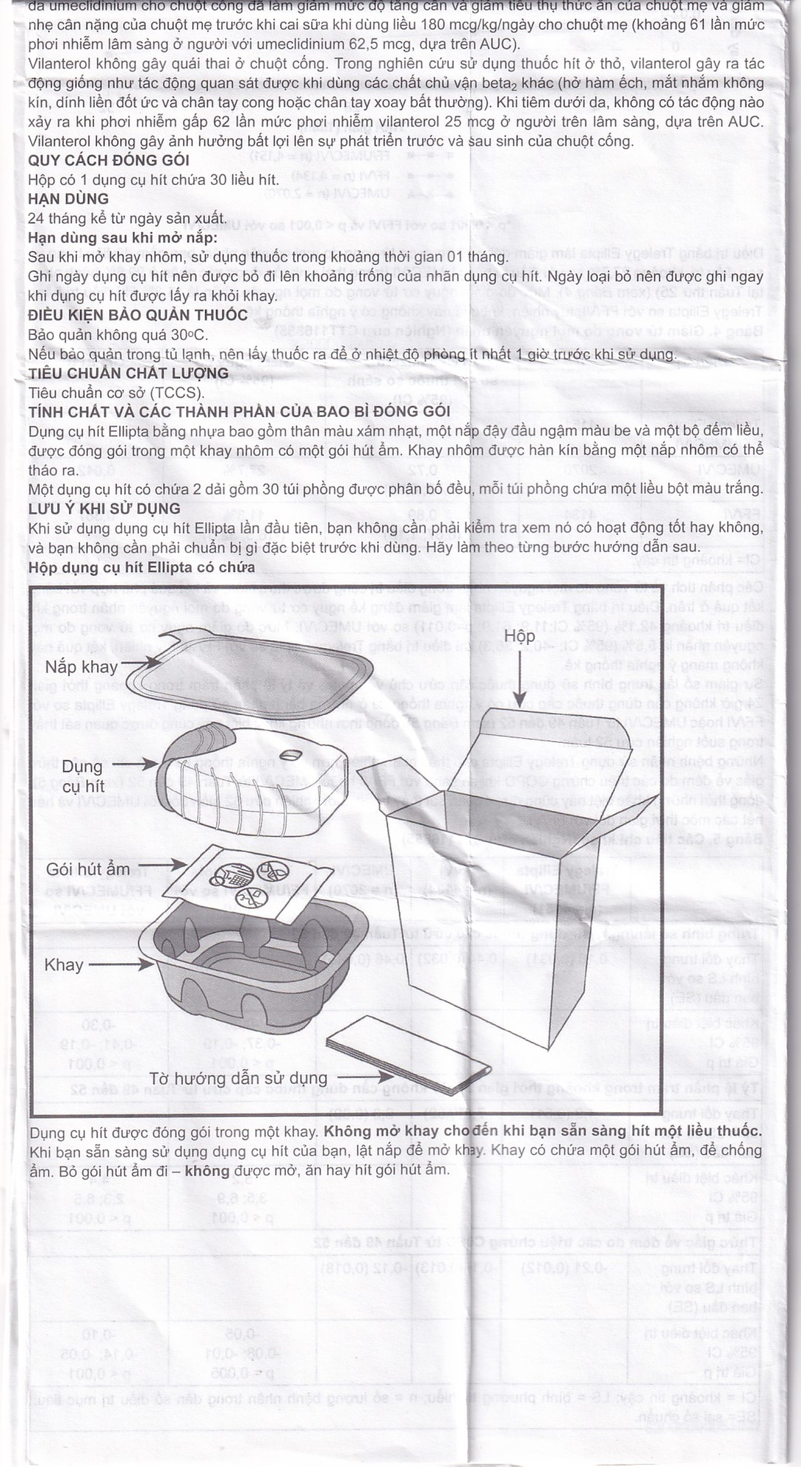 Thuốc bột hít phân liều Trelegy Ellipta GSK điều trị bệnh phổi tắc nghẽn mãn tính (30 liều hít)