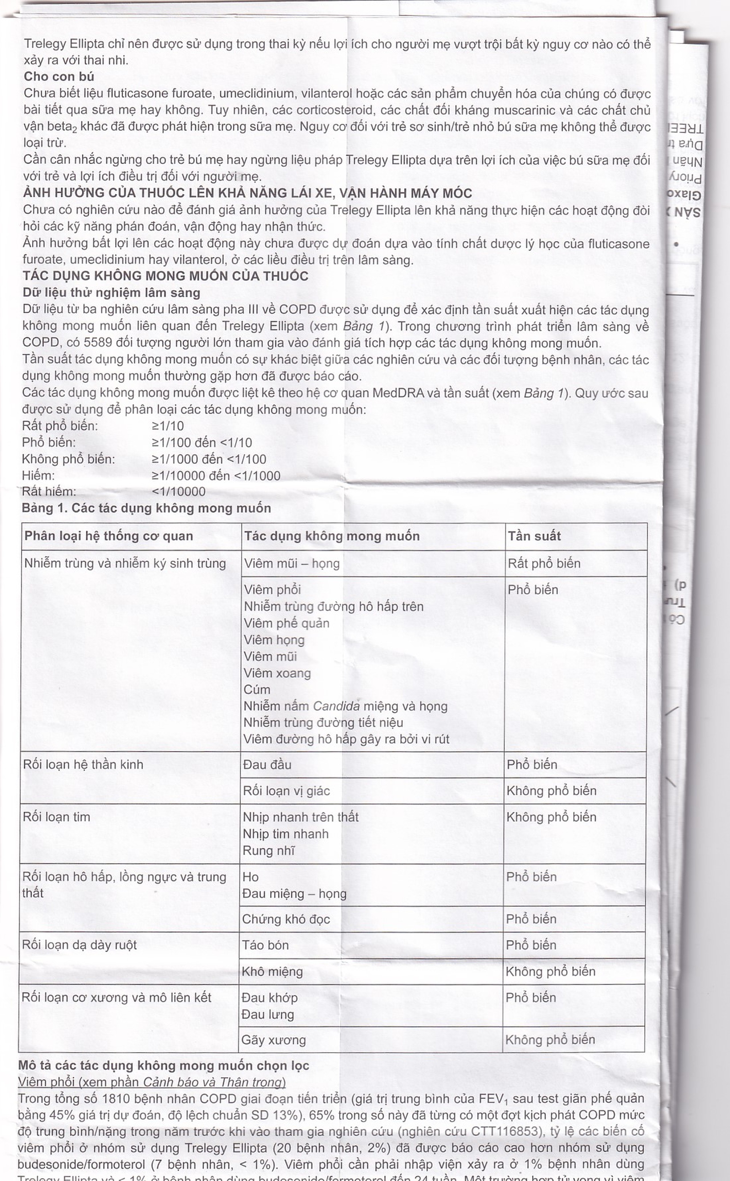 Thuốc bột hít phân liều Trelegy Ellipta GSK điều trị bệnh phổi tắc nghẽn mãn tính (30 liều hít)