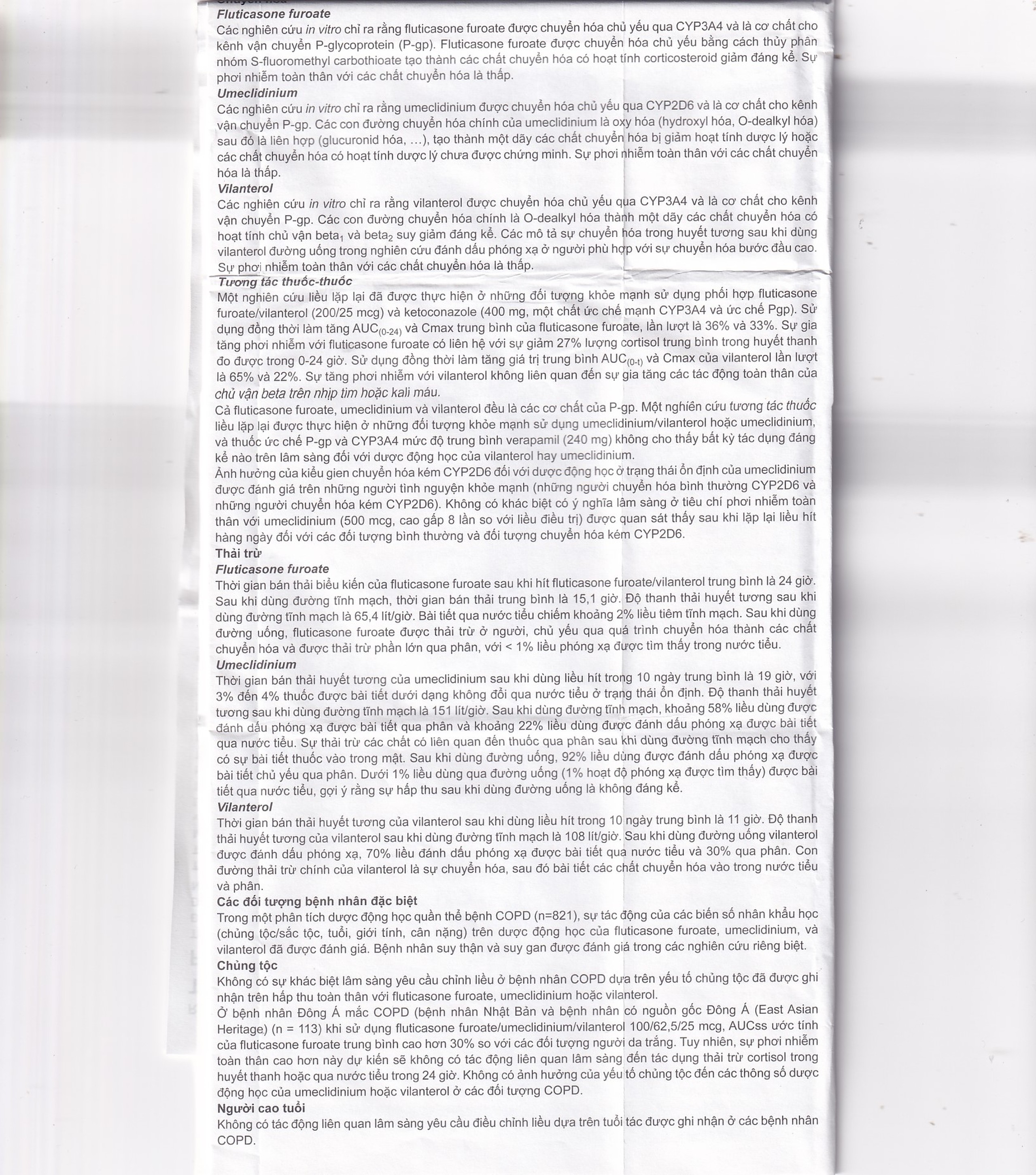 Thuốc bột hít phân liều Trelegy Ellipta GSK điều trị bệnh phổi tắc nghẽn mãn tính (30 liều hít)