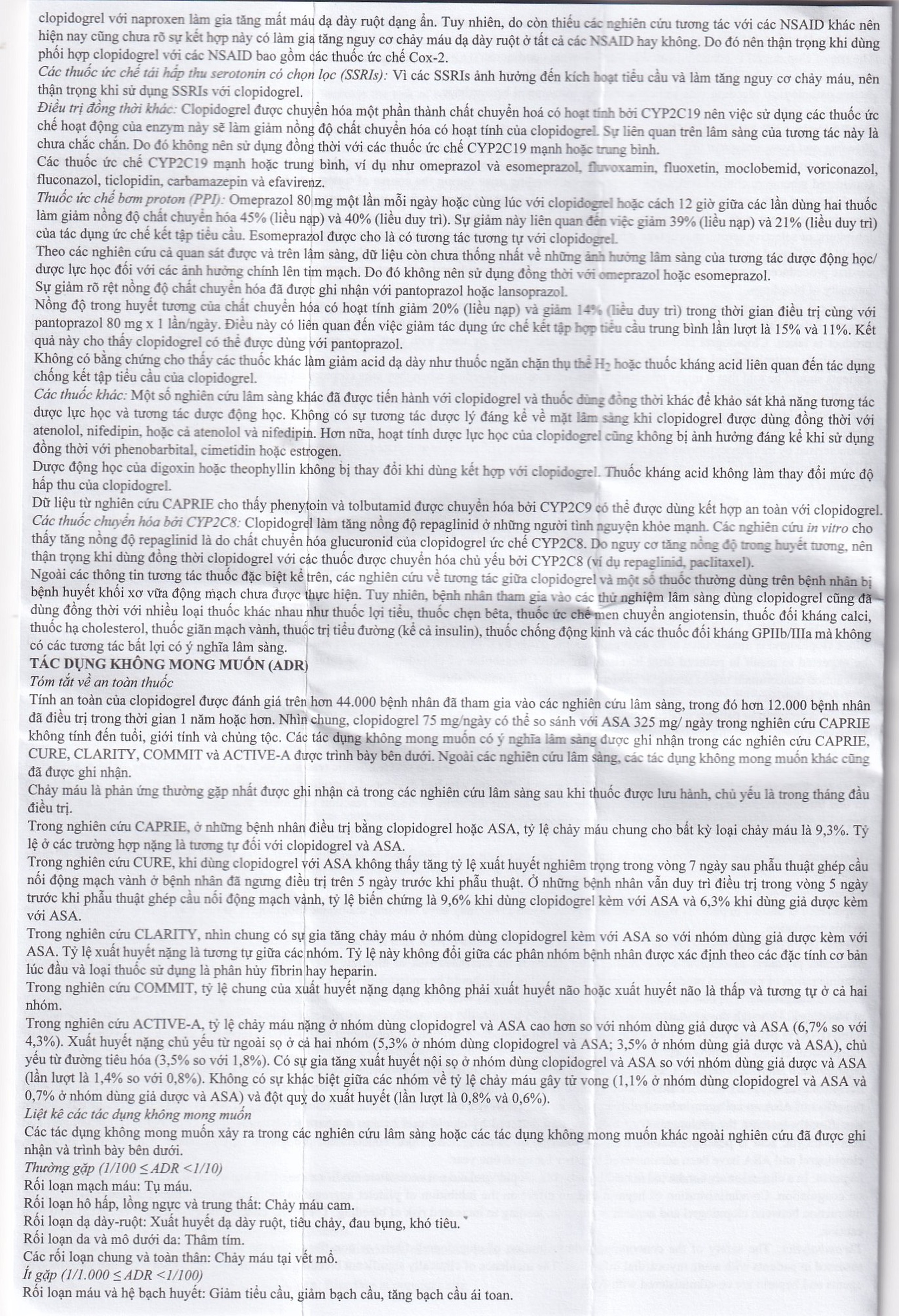 Thuốc Univixin Clopidogrel 75mg Korea United giảm các biến cố do xơ vữa động mạch (3 vỉ x 10 viên)