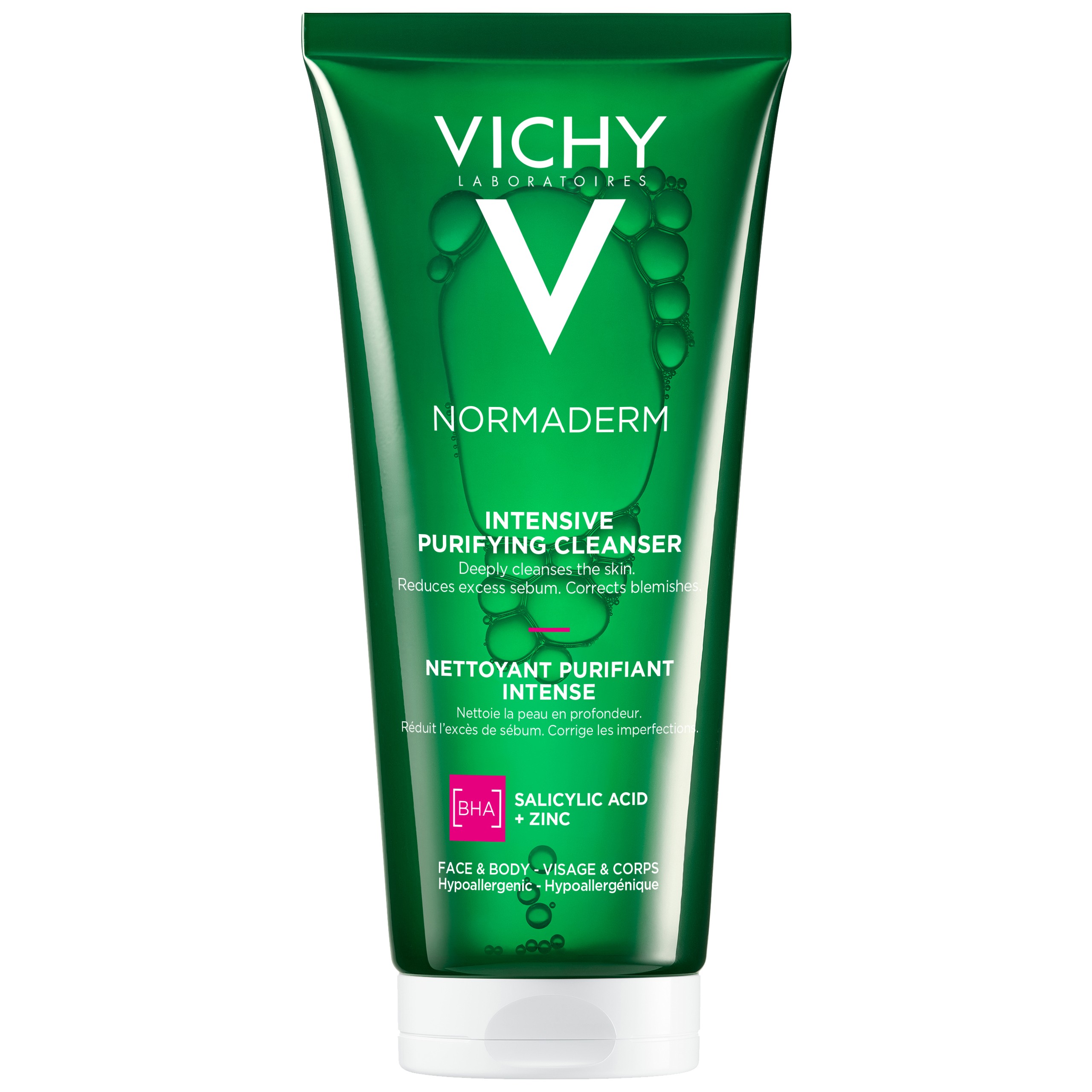 Sữa rửa mặt dạng gel giúp làm sạch sâu và giảm bã nhờn trên da Vichy Normaderm Phytosolution Intensive Purifying Gel (200ml)