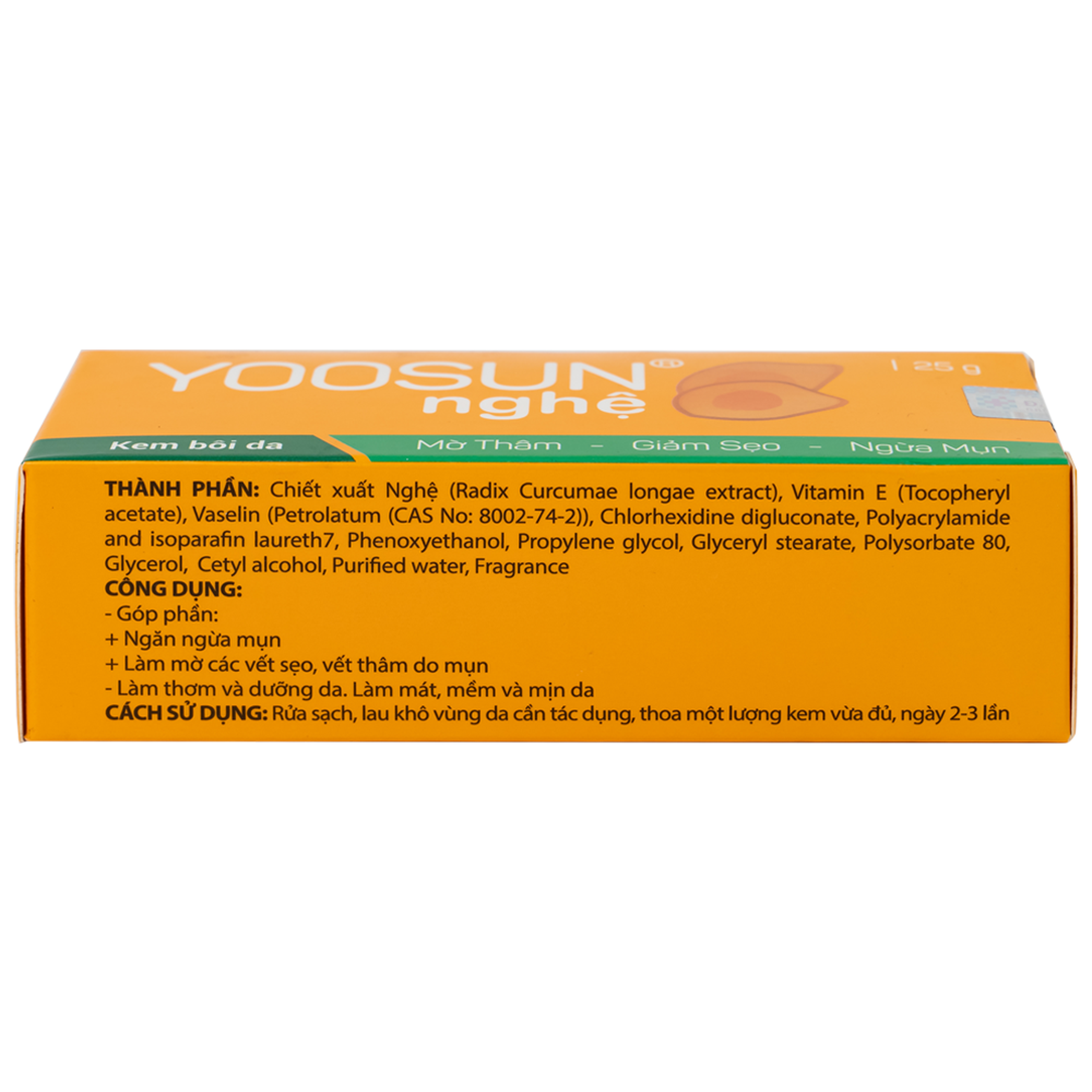 Kem bôi Yoosun Nghệ Đại Bắc mờ thâm, giảm sẹo, ngừa mụn (25g)