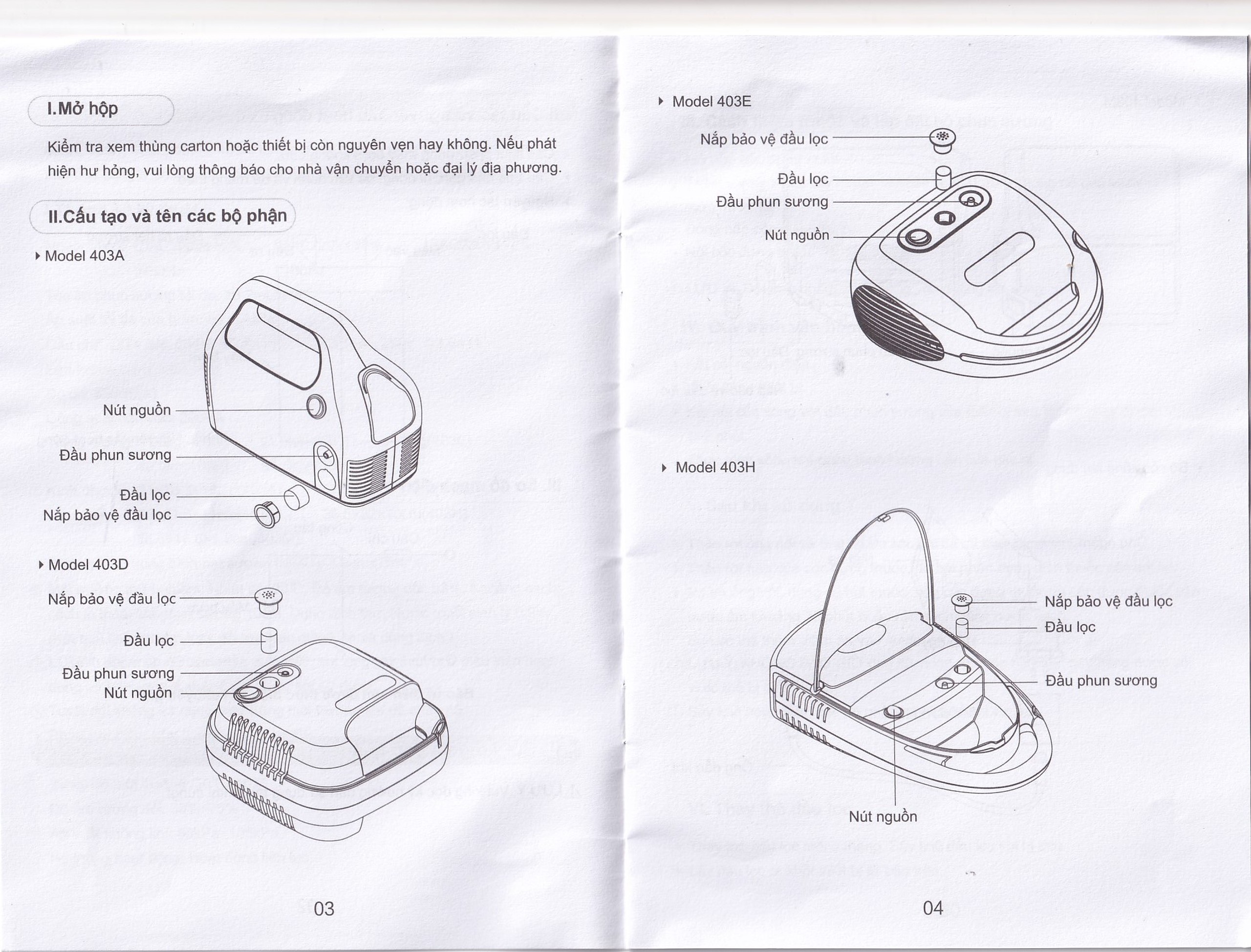 Máy xông khí dung nén khí Yuwell 403M hỗ trợ điều trị bệnh lý về đường hô hấp