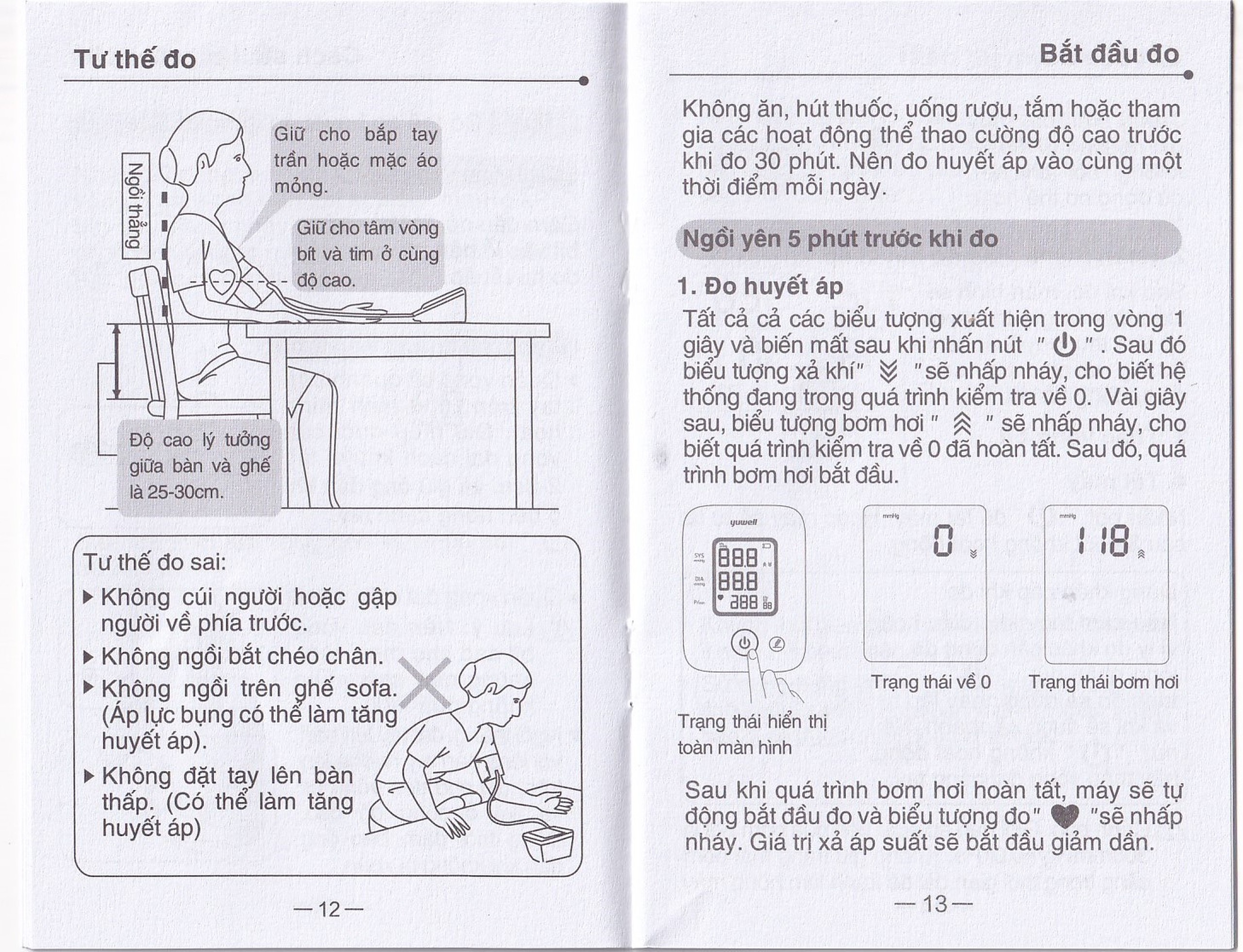 Máy đo huyết áp bắp tay Yuwell YE610D hỗ trợ đo huyết áp, nhịp tim