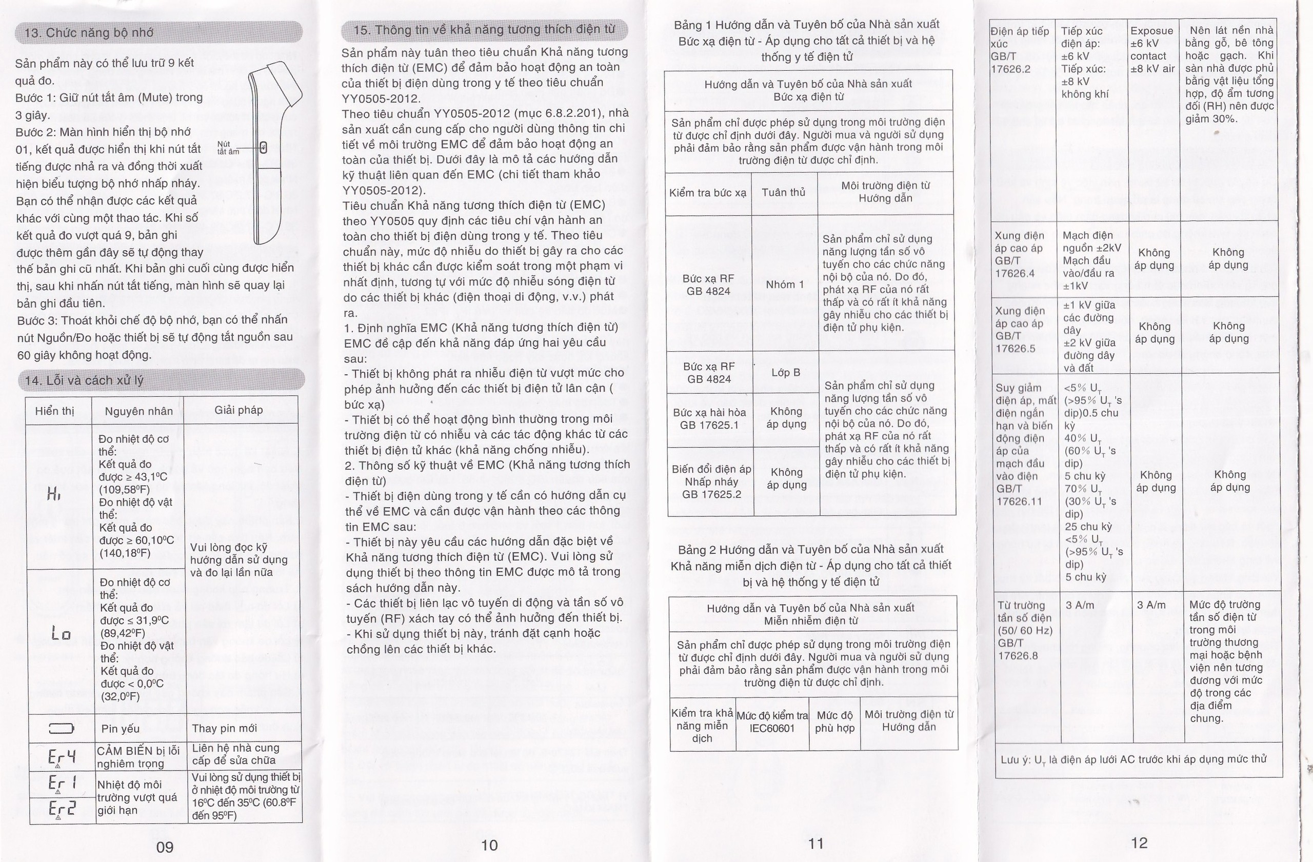 Nhiệt kế hồng ngoại đo trán Yuwell YT-1C
