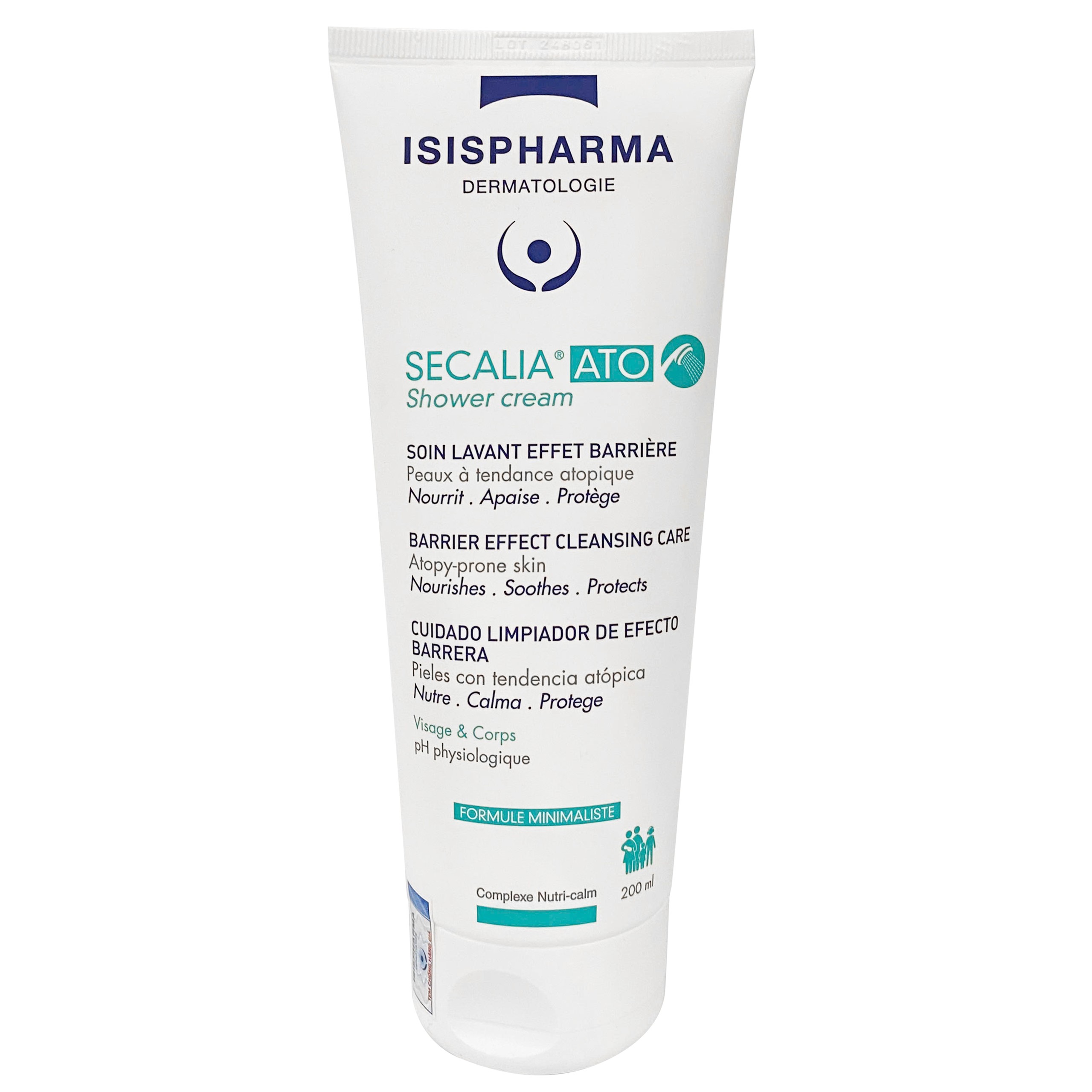 Sữa tắm bảo vệ và dưỡng da Secalia Shower Cream Isispharma dưỡng ẩm, làm dịu da (200ml)