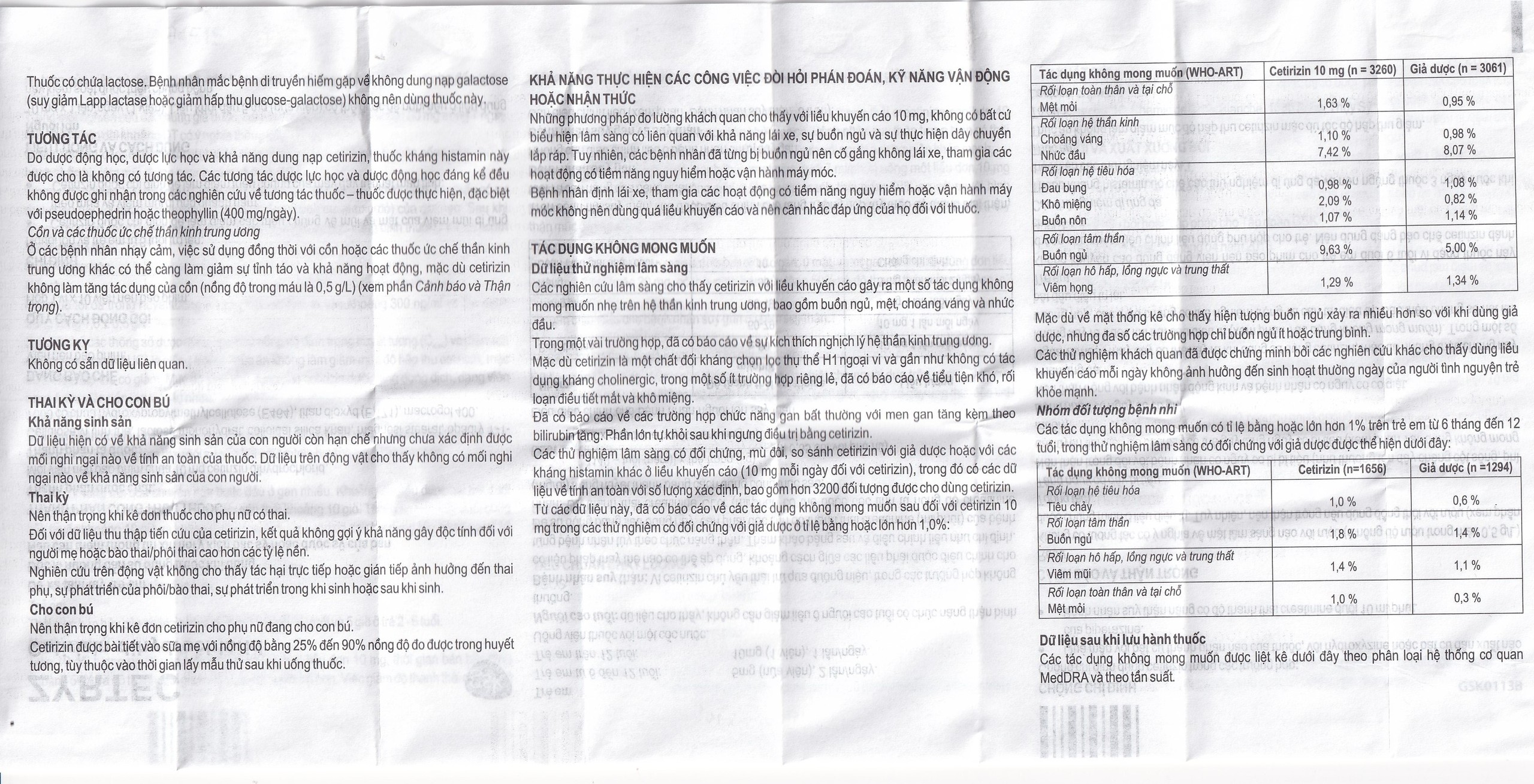 Thuốc Zyrtec GSK giảm viêm mũi dị ứng, mày đay tự phát, mạn tính (1 vỉ x 10 viên)