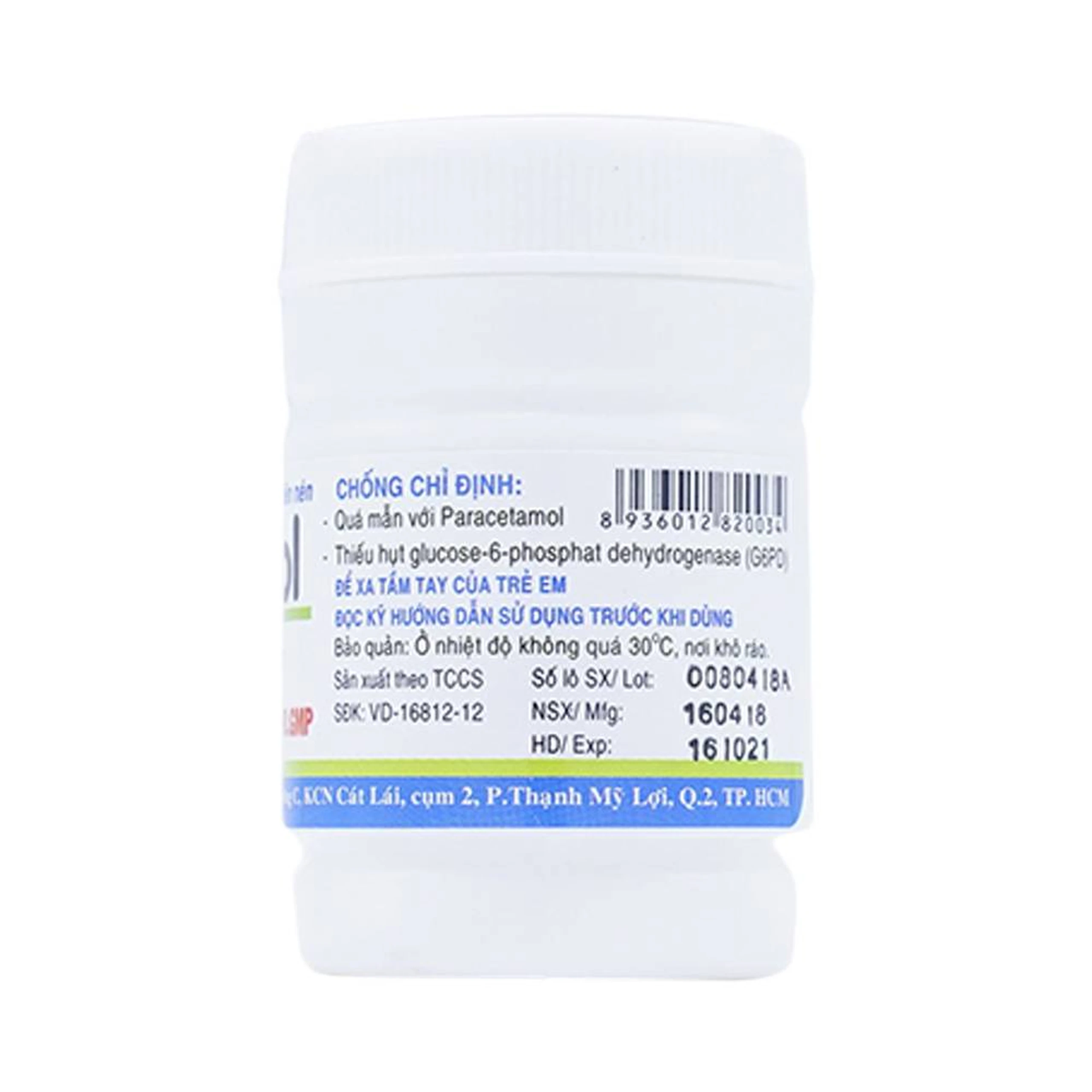 Thuốc Acemol 325mg Nadyphar hạ sốt và giảm đau (40 viên)