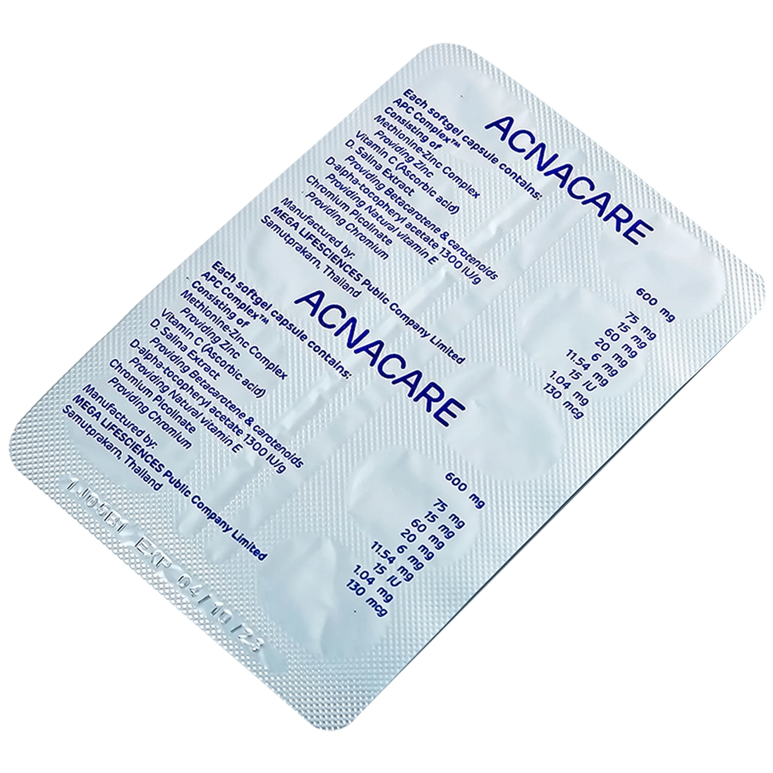 Viên hỗ trợ làm đẹp da Acnacare Mega (3 vỉ x 10 viên)