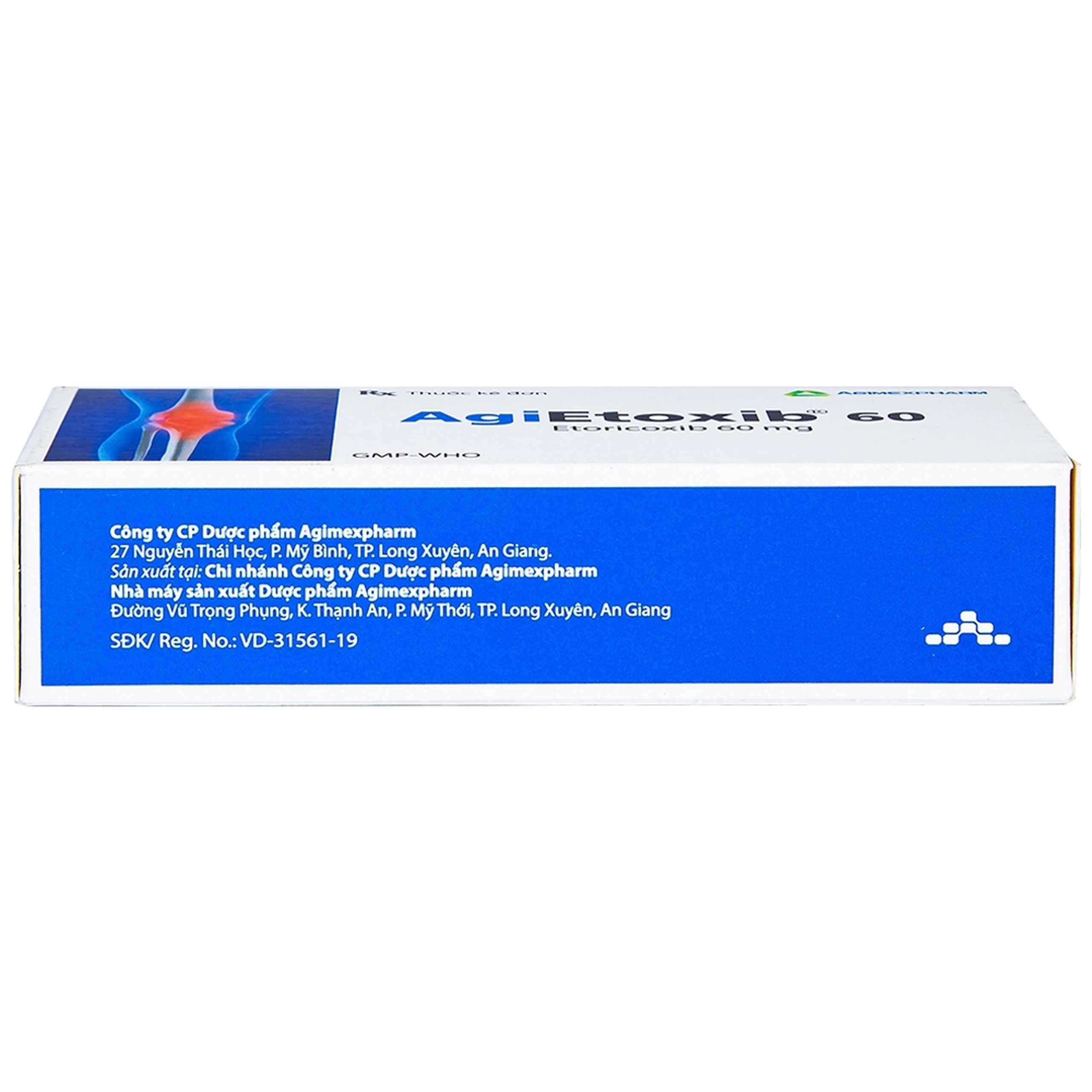 Thuốc Agietoxib 60 Agimexpharm điều trị viêm xương khớp (3 vỉ x 10 viên)