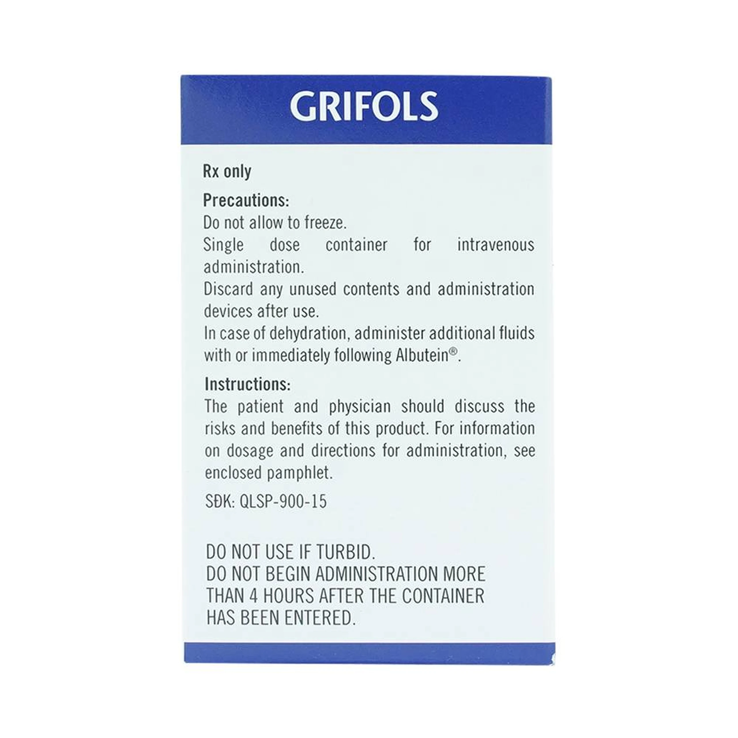 Dịch truyền Albutein 20% Grifols điều trị sốc giảm thể tích (50ml)