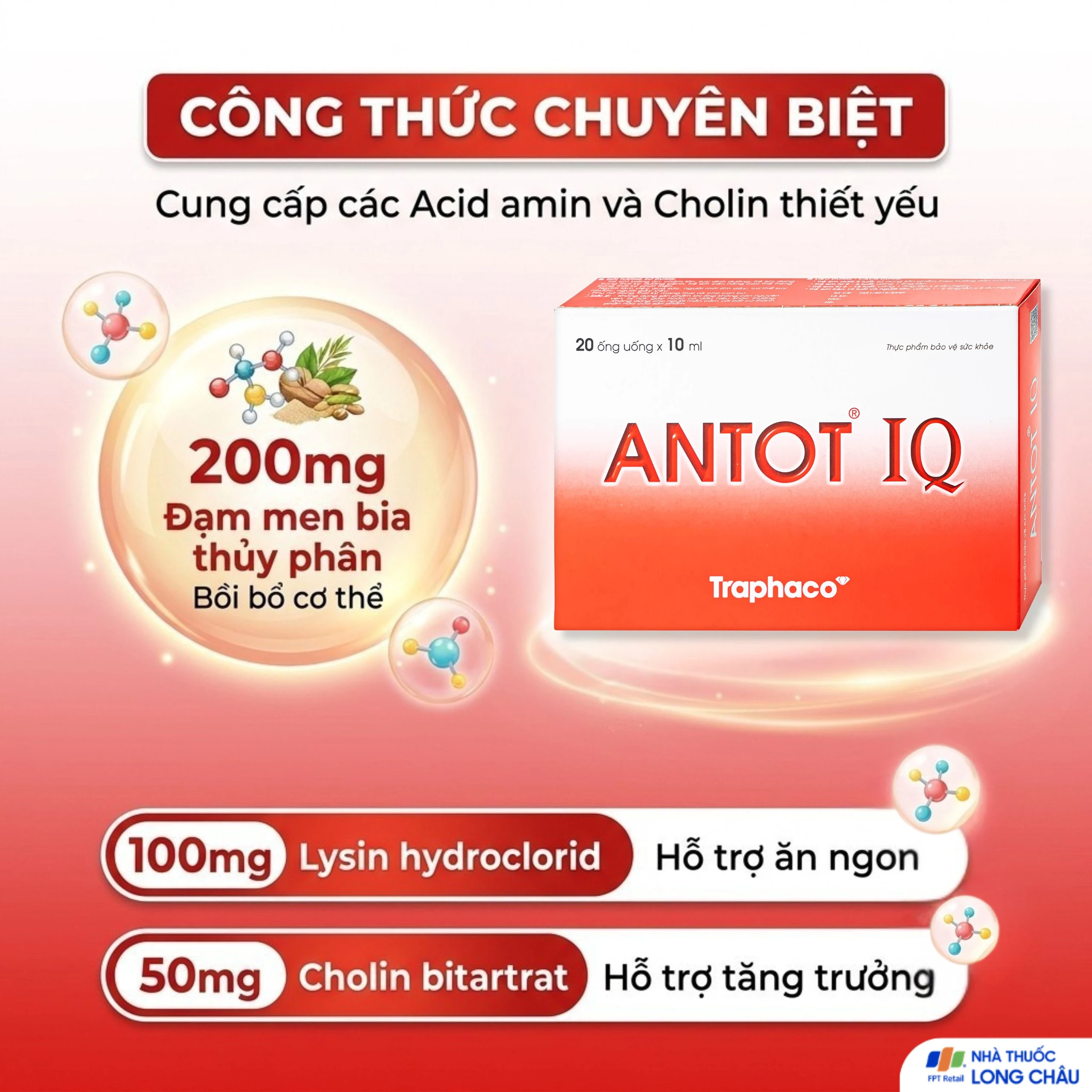 Dung dịch giúp trẻ ăn ngon miệng Antot IQ Traphaco (20 ống) 3